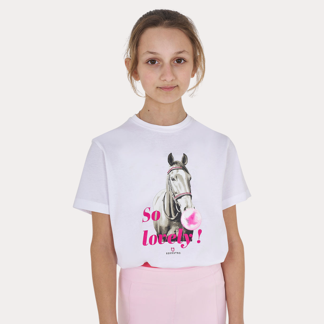 T-shirt fille SO LOVELY - EQUESTRO