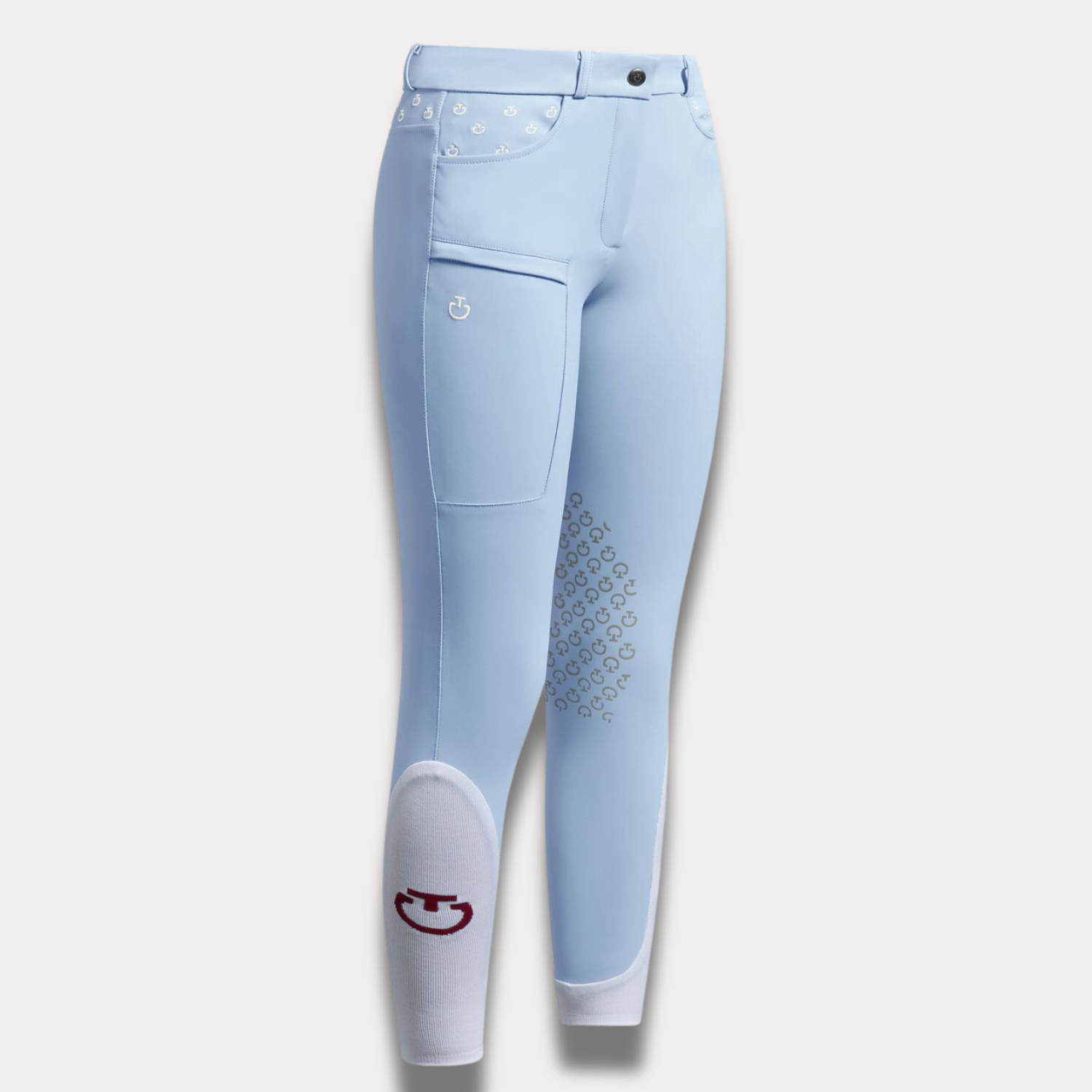 Pantalon Girl's Embroidery Sky Blue - CAVALLERIA TOSCANA