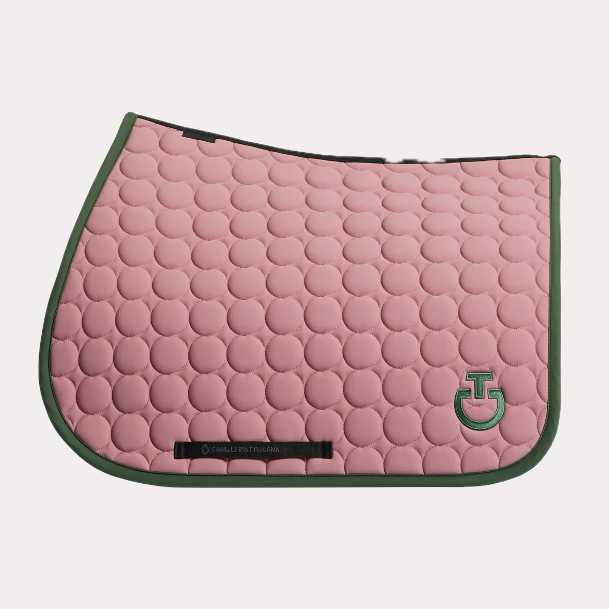 Tapis CIRCULAR QUILTING candy pink / vert - CAVALLERIA TOSCANA