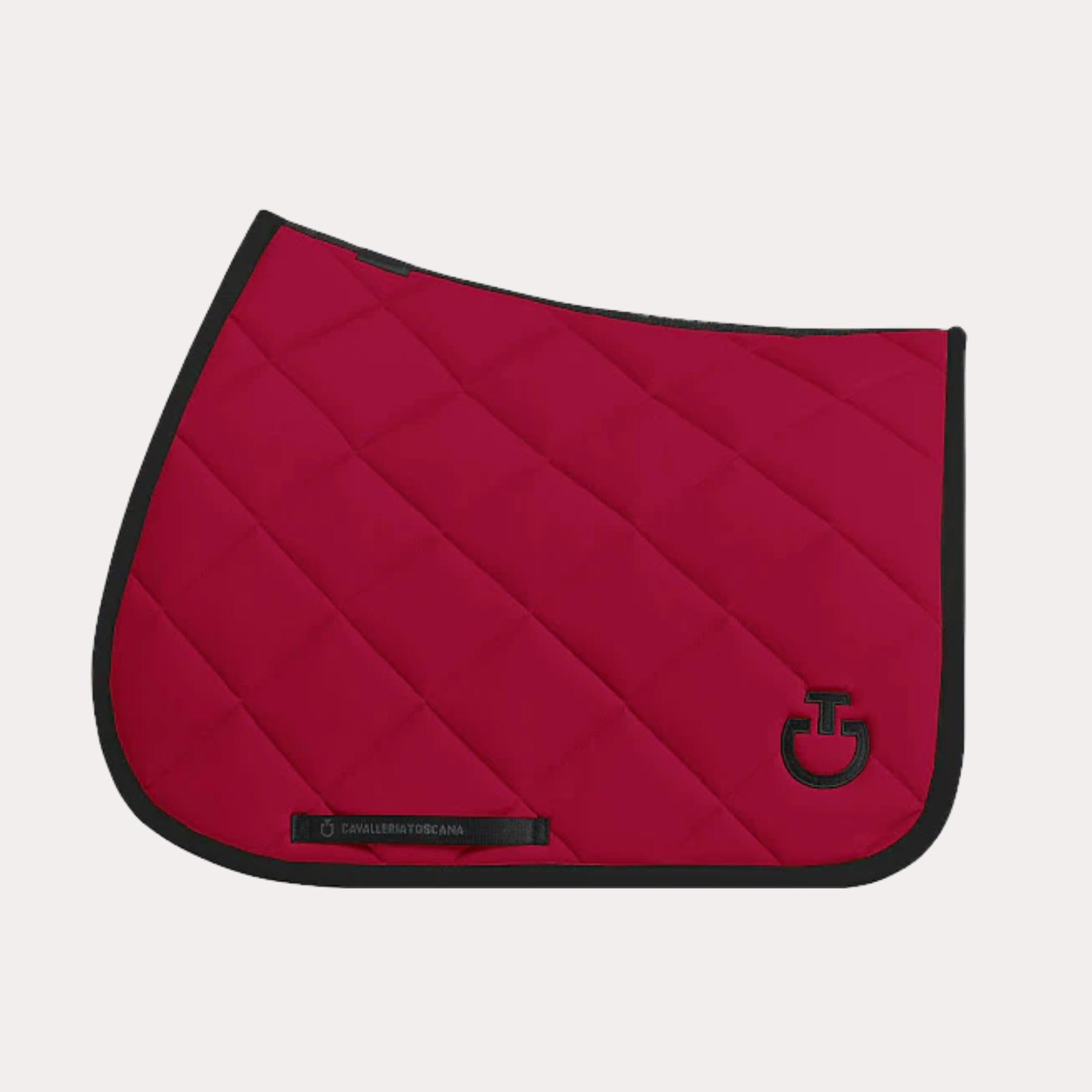 Tapis de selle Diamond Quilted Jersey framboise -  Cavalleria Toscana