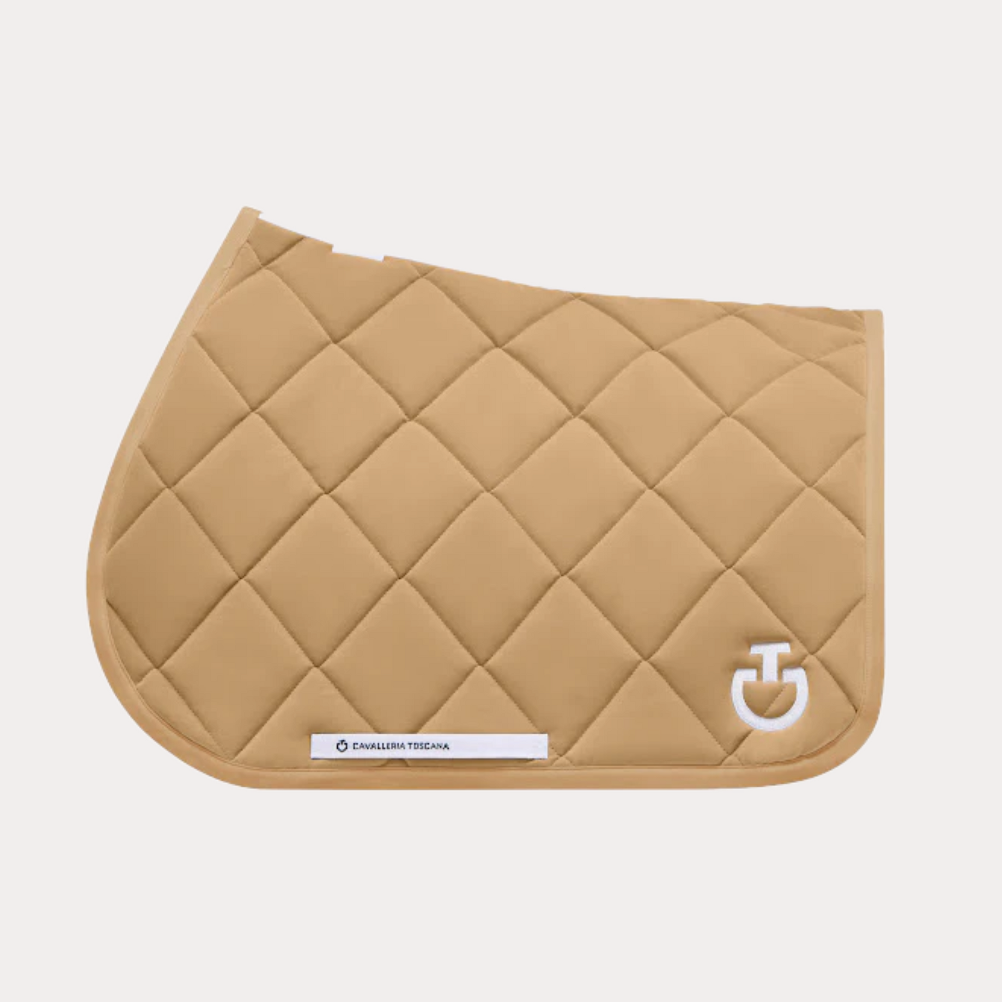Tapis de selle Diamond Quilted Jersey Beige -  Cavalleria Toscana