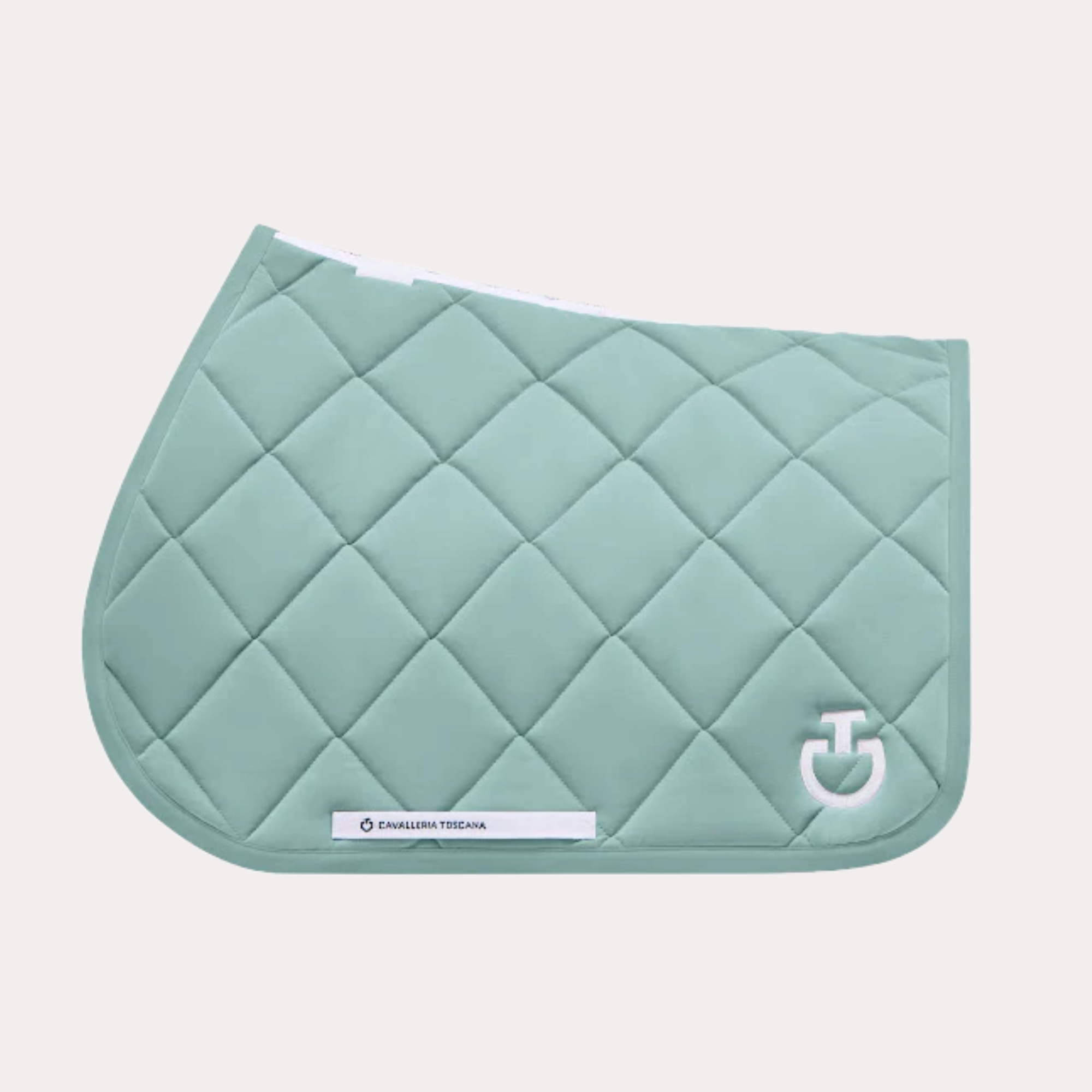 Tapis de selle Diamond Quilted Jersey mint green -  Cavalleria Toscana