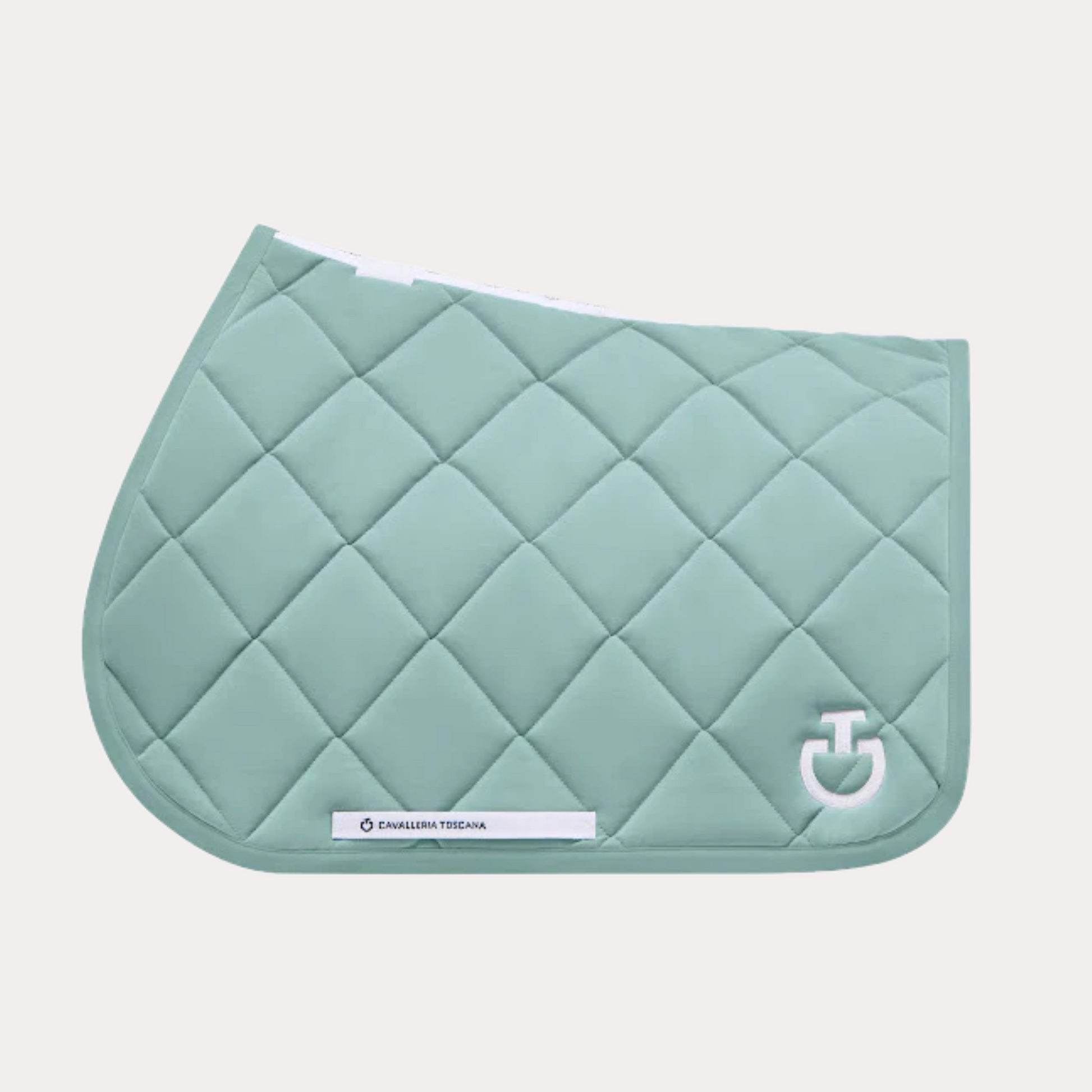 Tapis de selle Diamond Quilted Jersey mint green -  Cavalleria Toscana