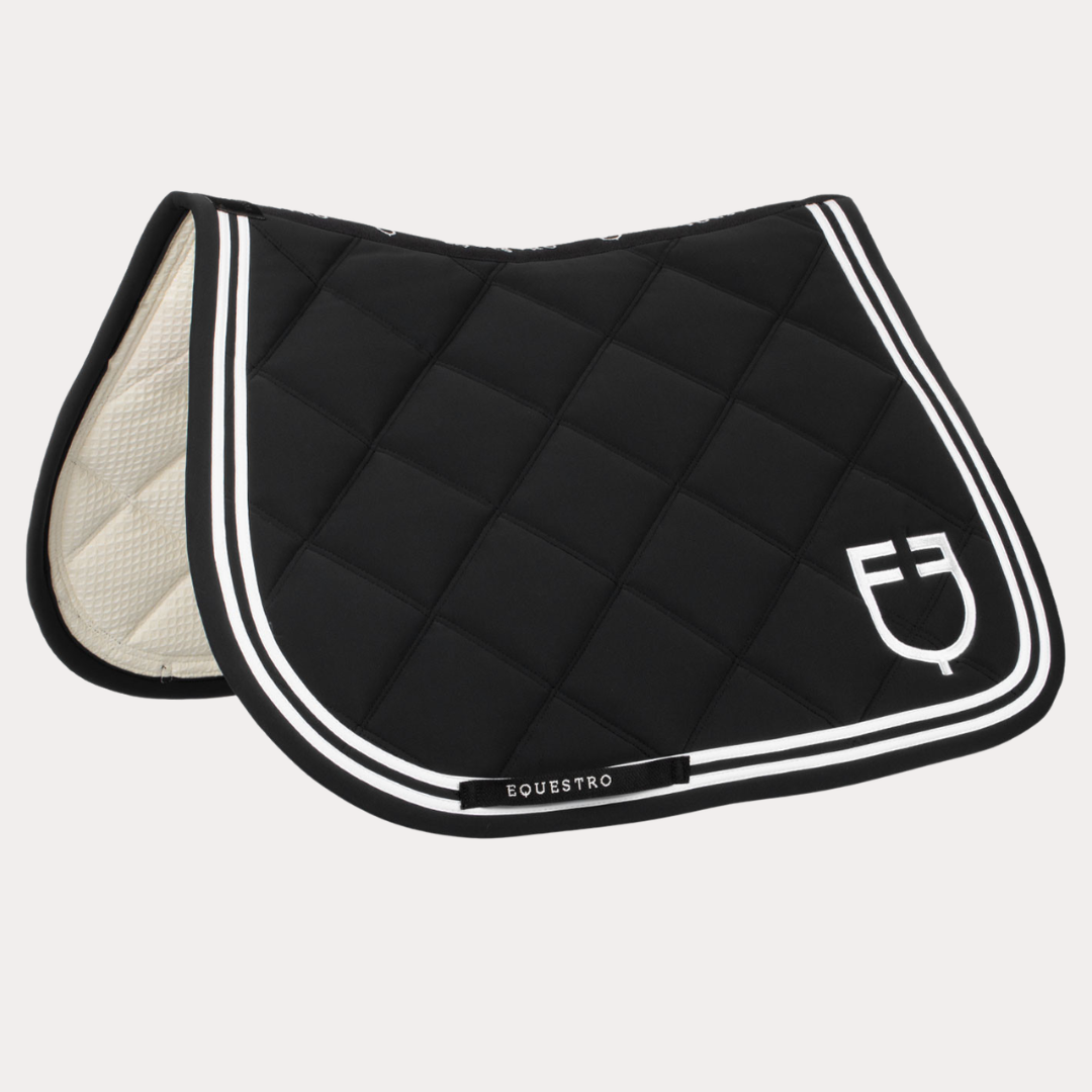 Tapis double Stripe BLACK/WHITE - EQUESTRO