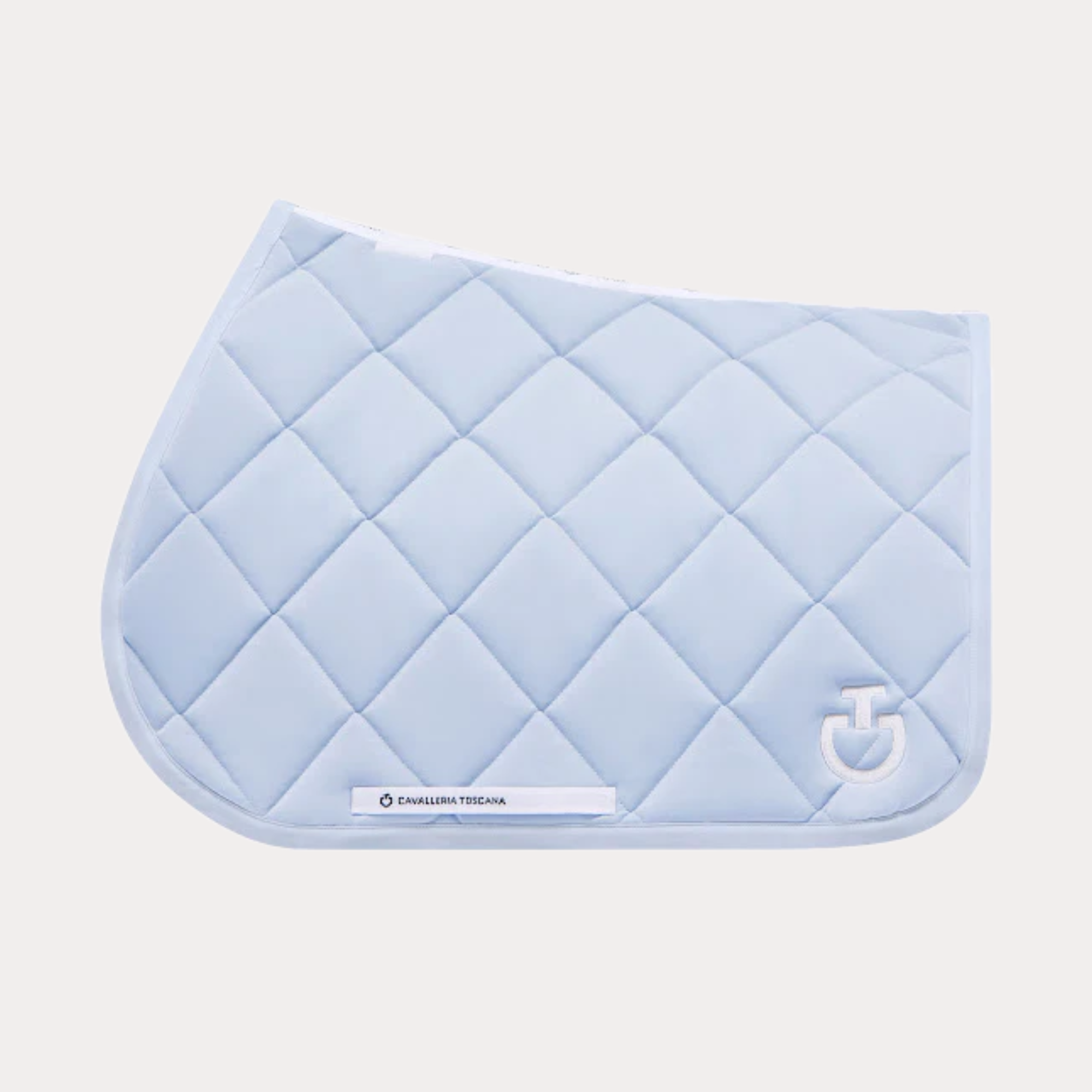 Tapis de selle Diamond Quilted Jersey sky blue - Cavalleria Toscana