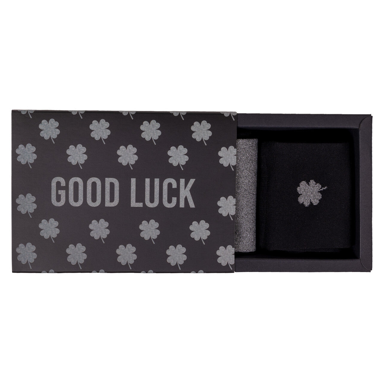 Chaussette coffre cadeau  "good  luck" - QHP