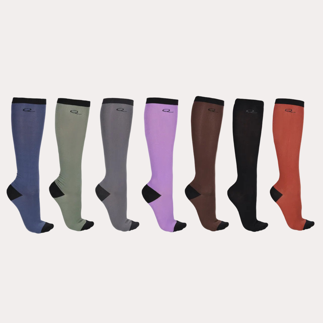 Chaussettes d'équitation Week (lot de 7) - QHP