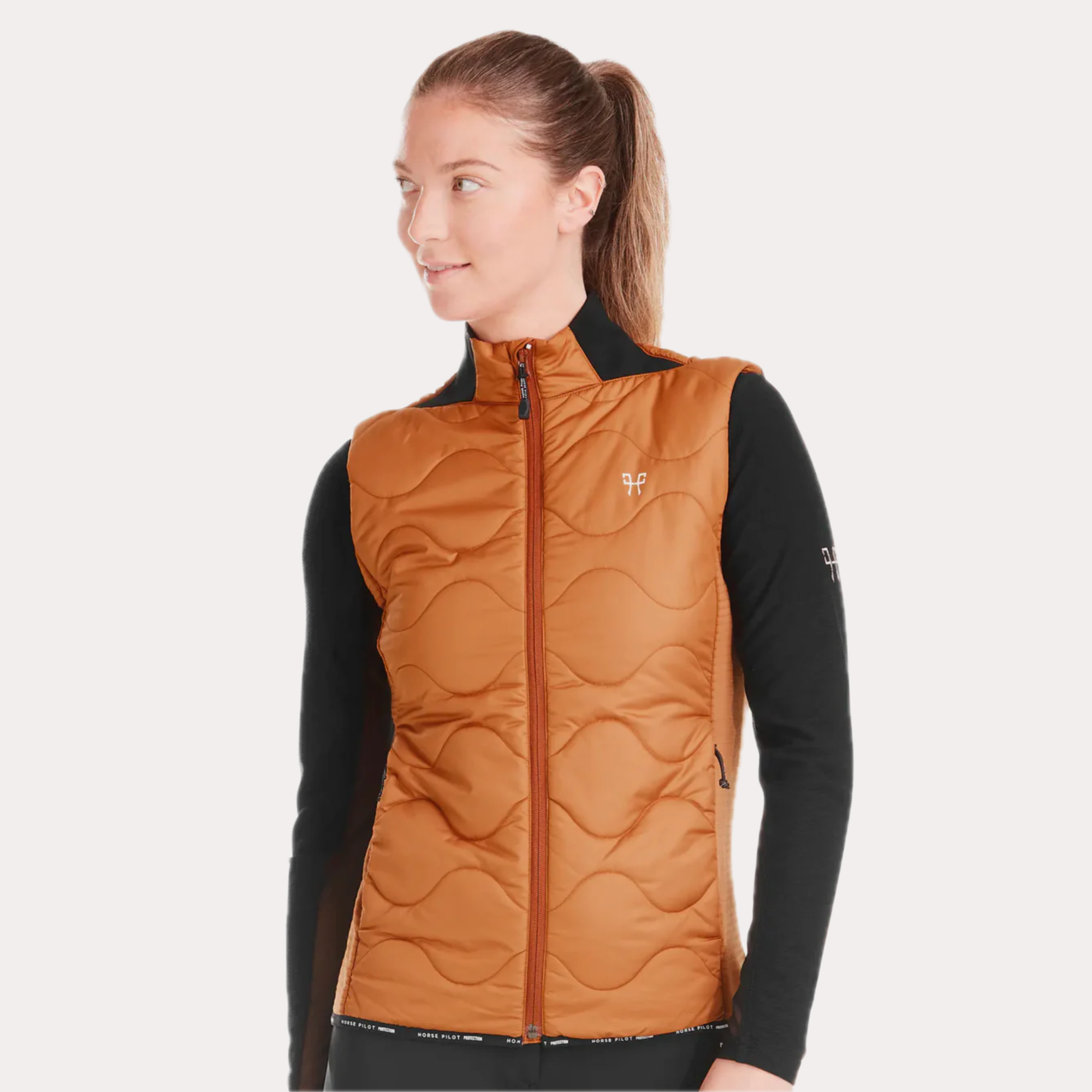 Rider Vest Gold brown- HORSE PILOT