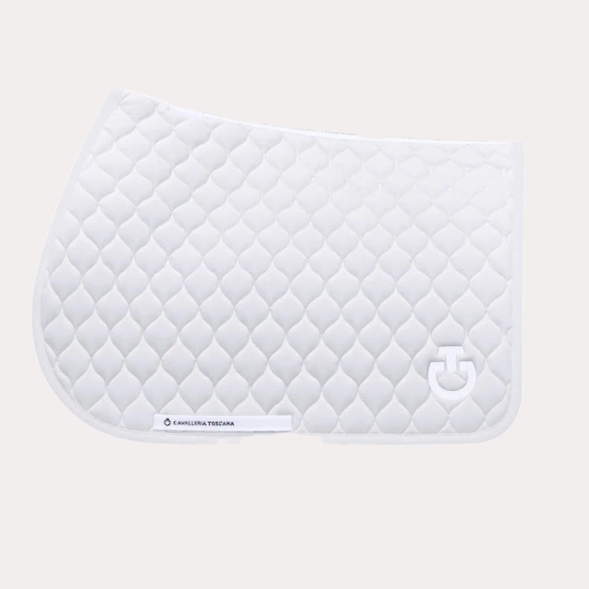 Tapis de selle Circular Quilted Light grey - Cavalleria Toscana