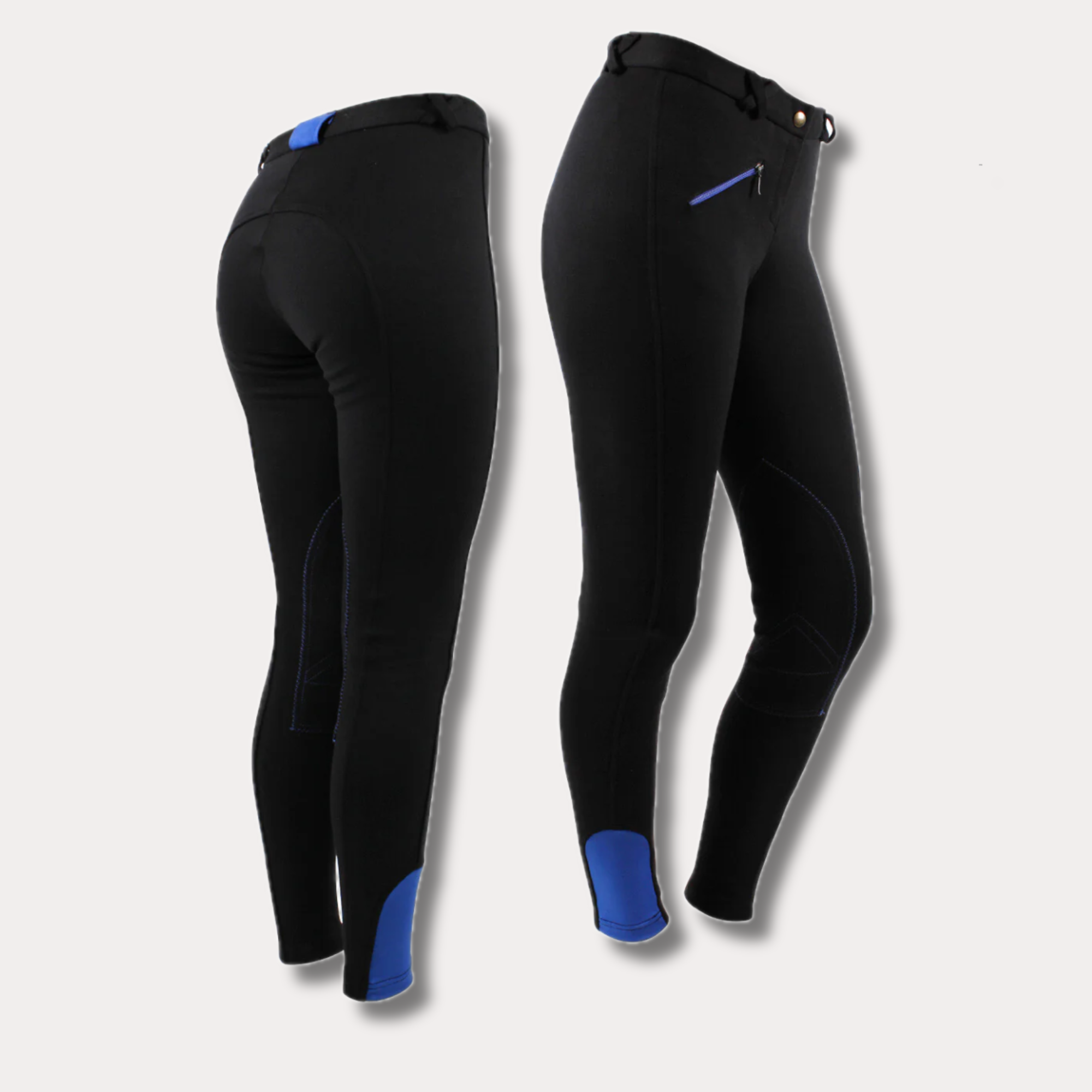 Pantalon d'équitation Adulte Noir - QHP