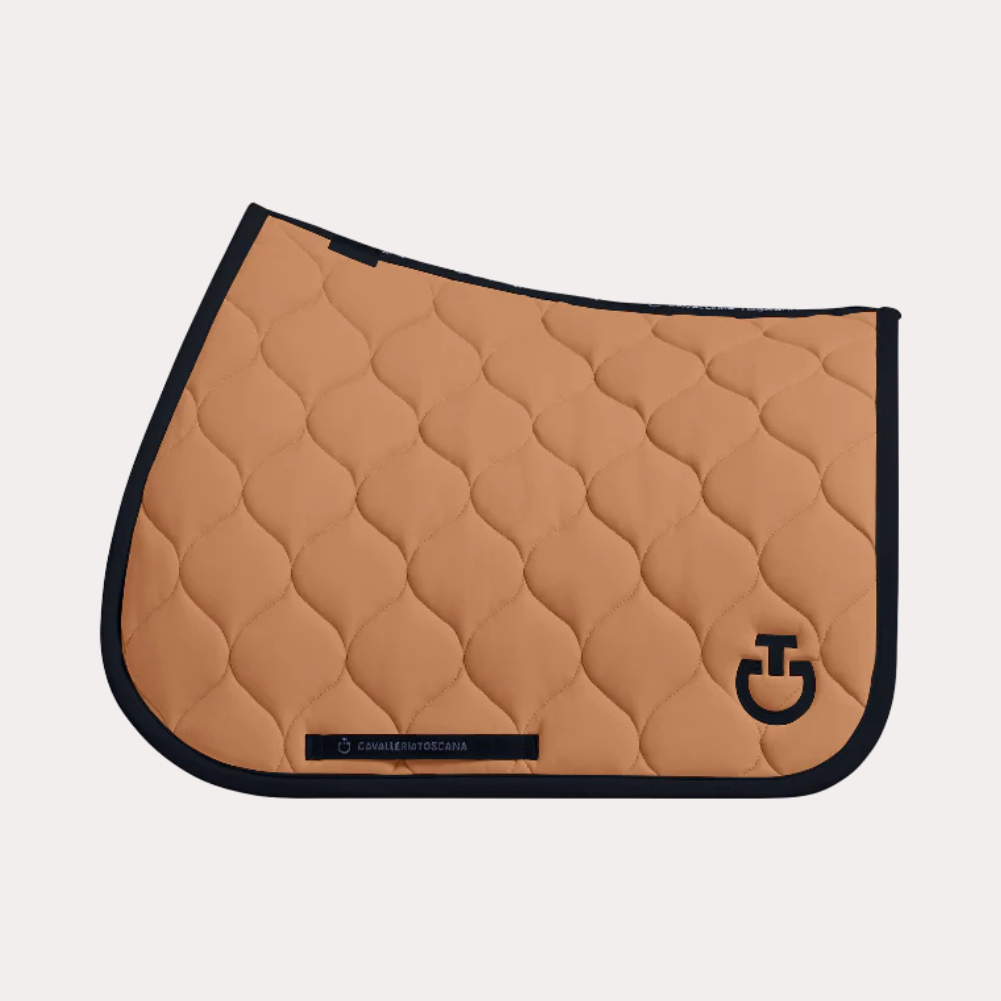 Tapis de selle New Circular Quilted Jersey Caramel - Cavalleria Toscana