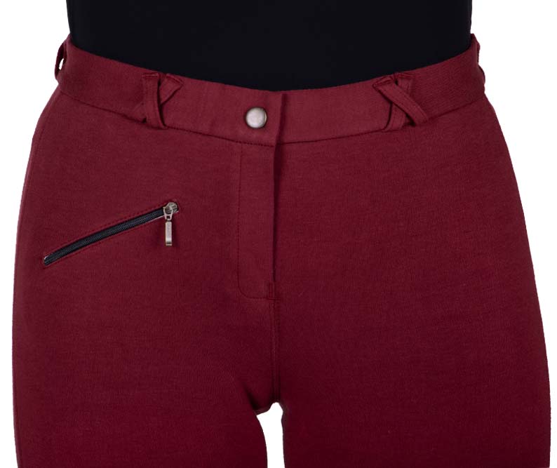 Pantalon d'équitation Adulte Bordeaux QHP