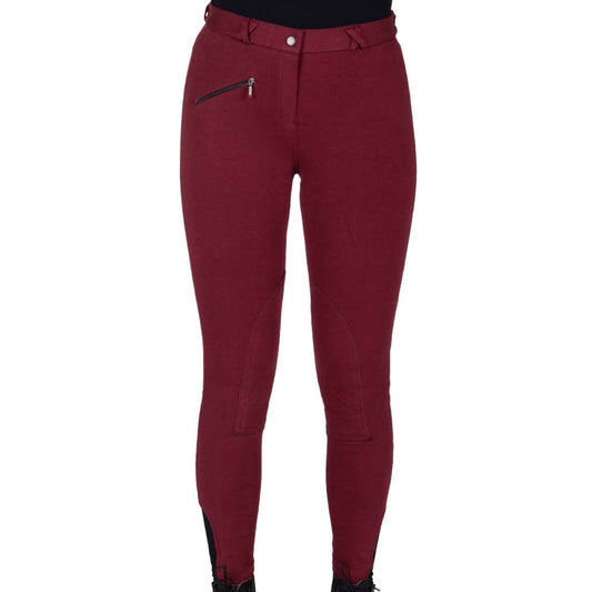 Pantalon d'équitation Adulte Bordeaux QHP