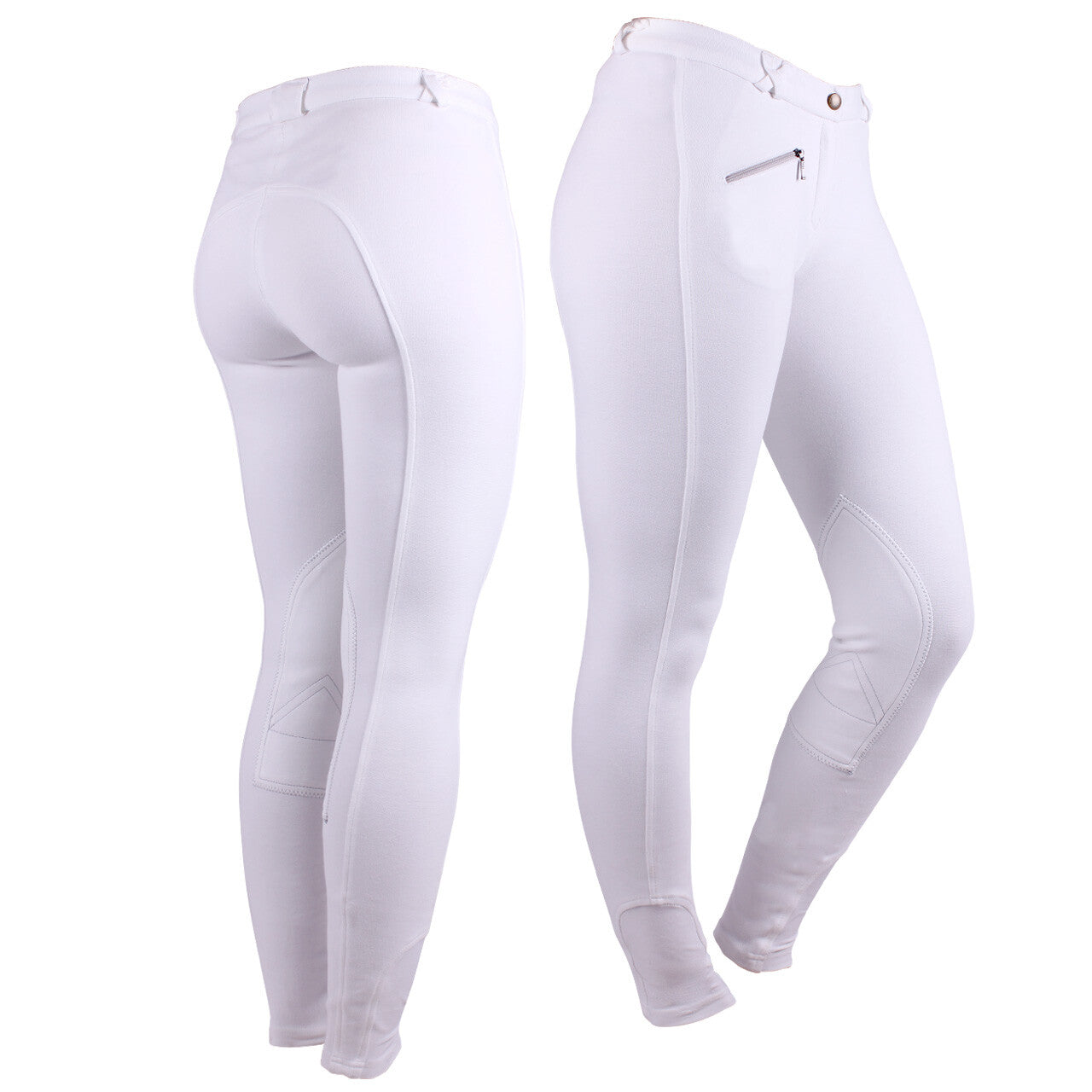 Pantalon d'équitation Adulte Blanc - QHP