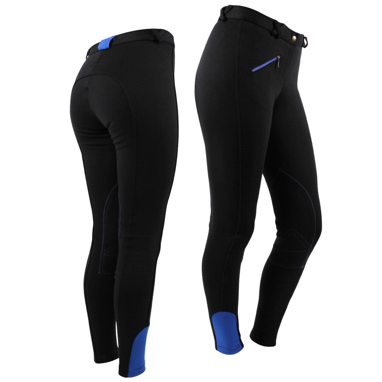 Pantalon d'équitation Adulte Noir - QHP