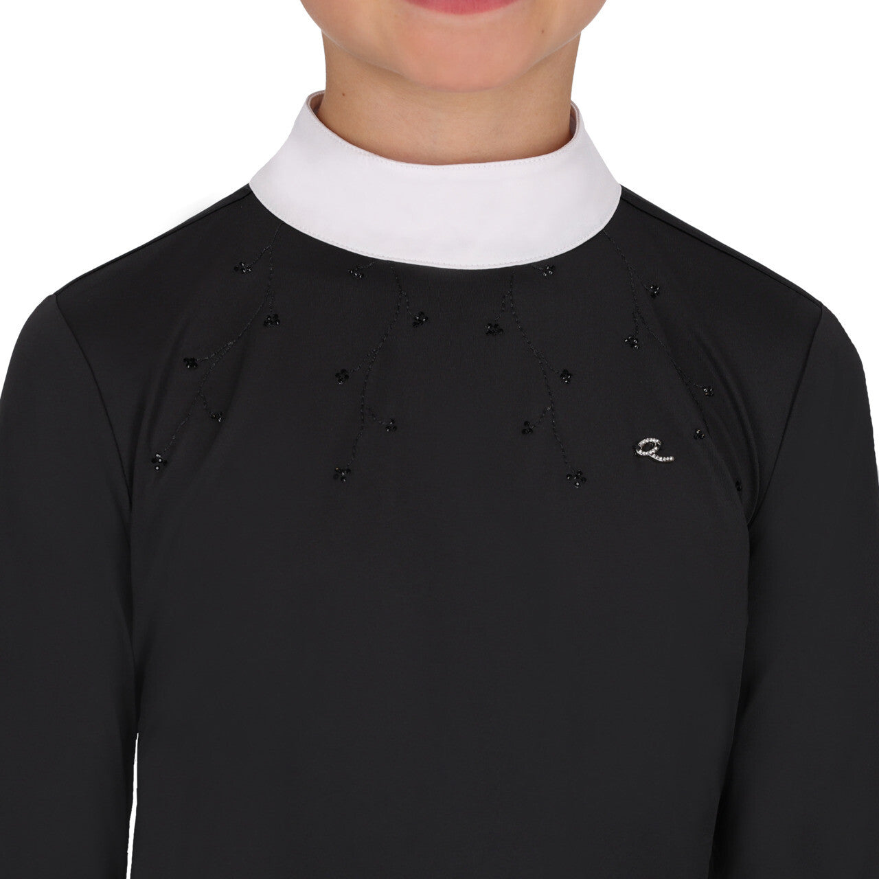 Polo de concours Amilara junior noir - QHP
