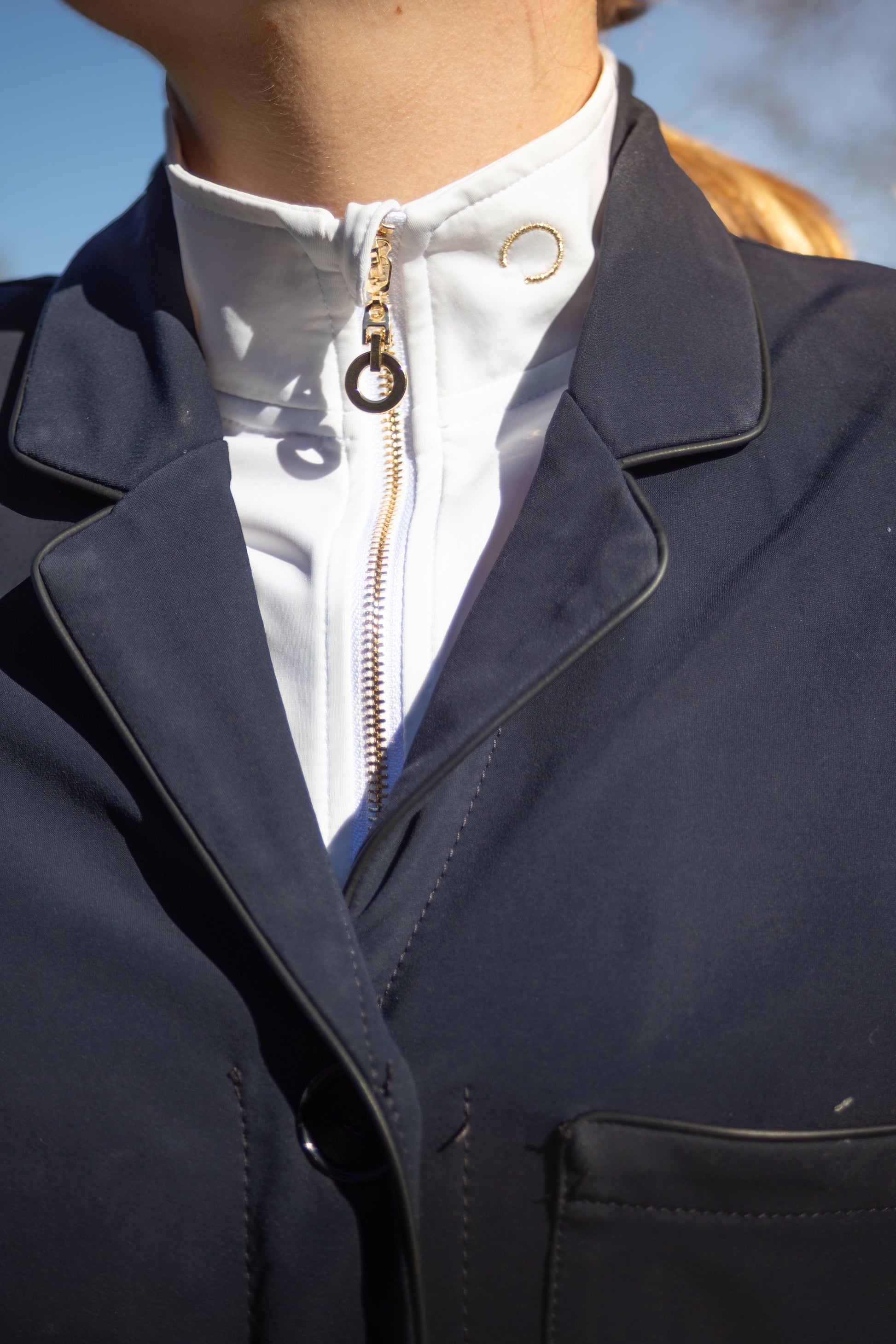 Polo de concours femme Resacha blanc - OPTITRO