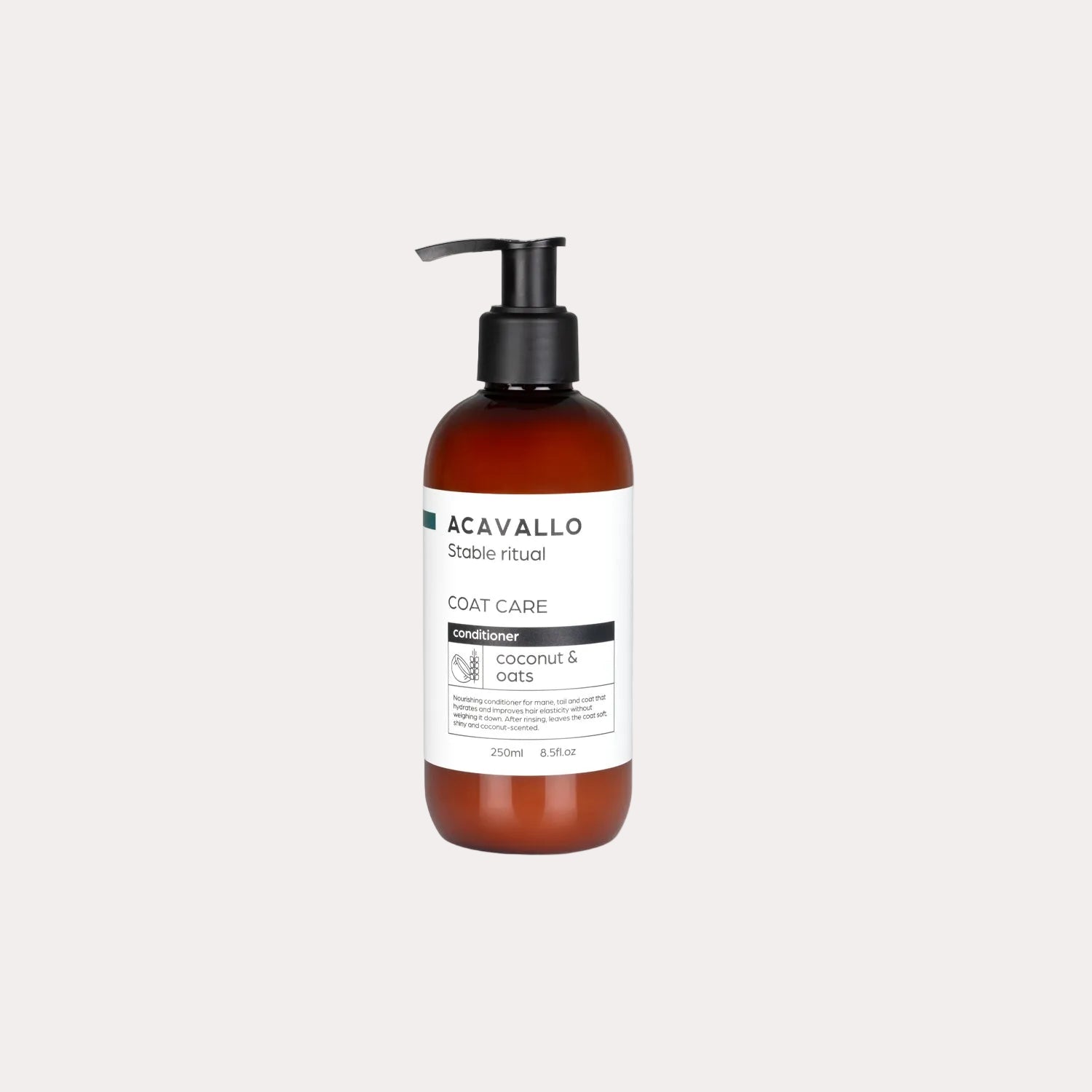 Après-shampooing noix de coco et avoine 250ml - ACAVALLO