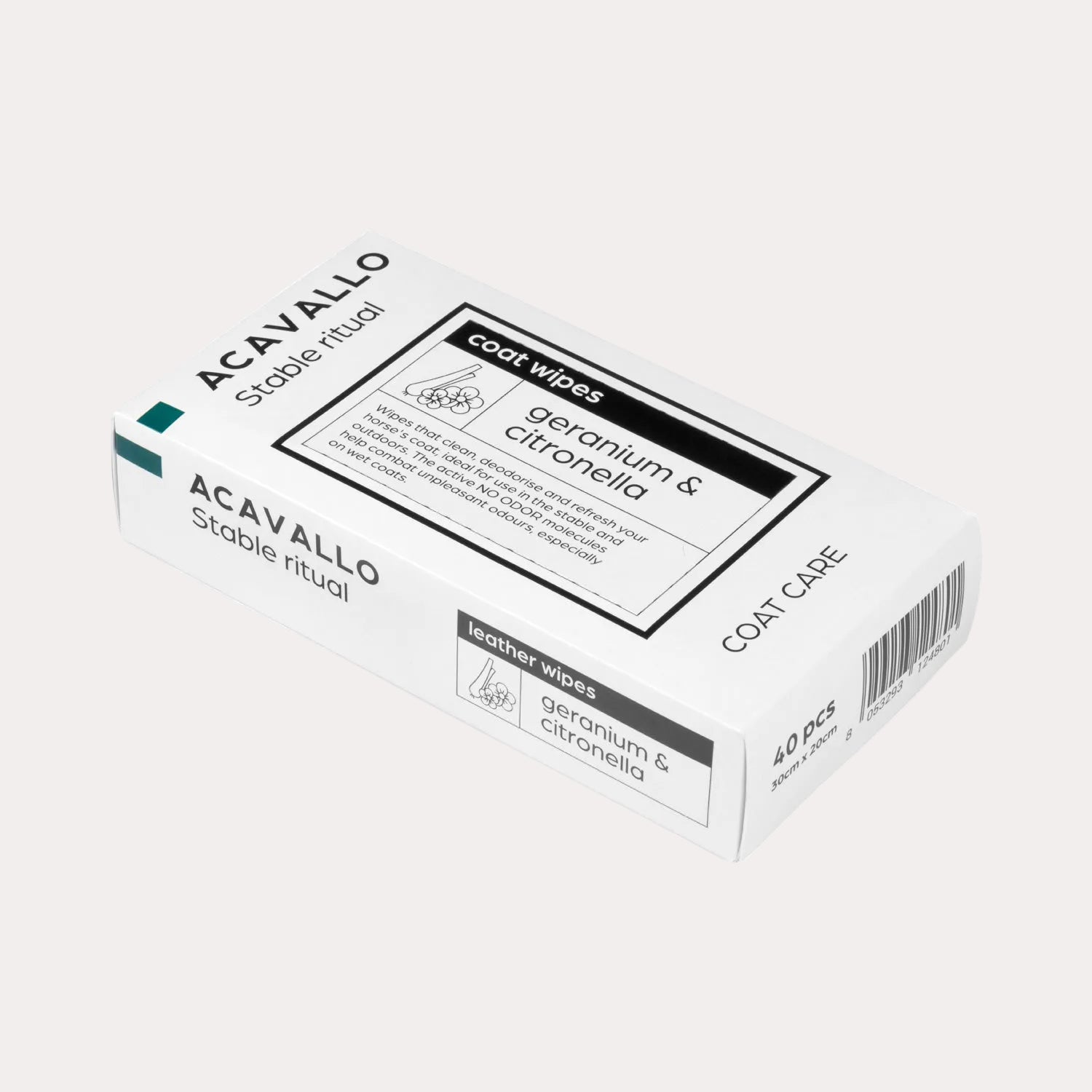 Lingettes géranium et citronnelle (40lingettes) - ACAVALLO