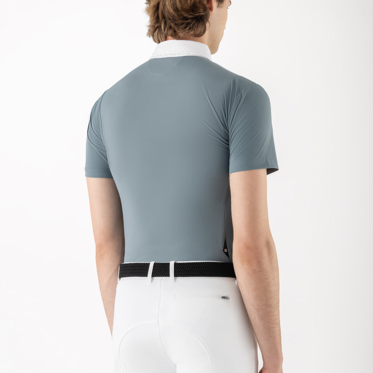 POLO DE COMPÉTITION HOMME M/C vert - EQUILINE
