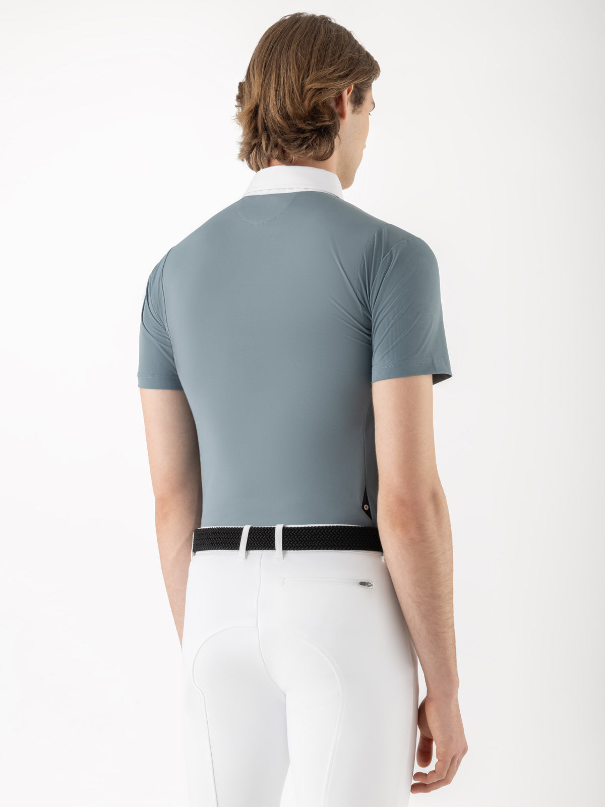 POLO DE COMPÉTITION HOMME M/C vert - EQUILINE