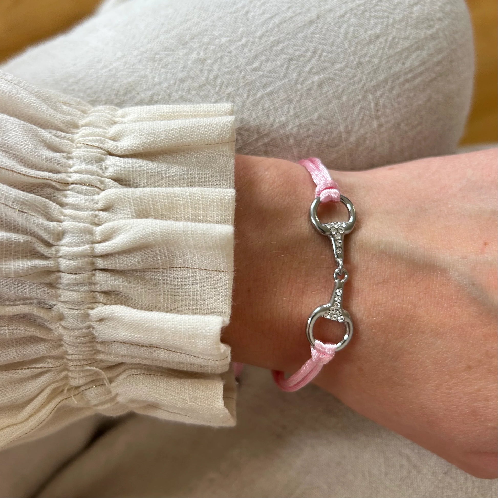 Bracelet SAM (rose pâle/argent) - EQUESTRIAN