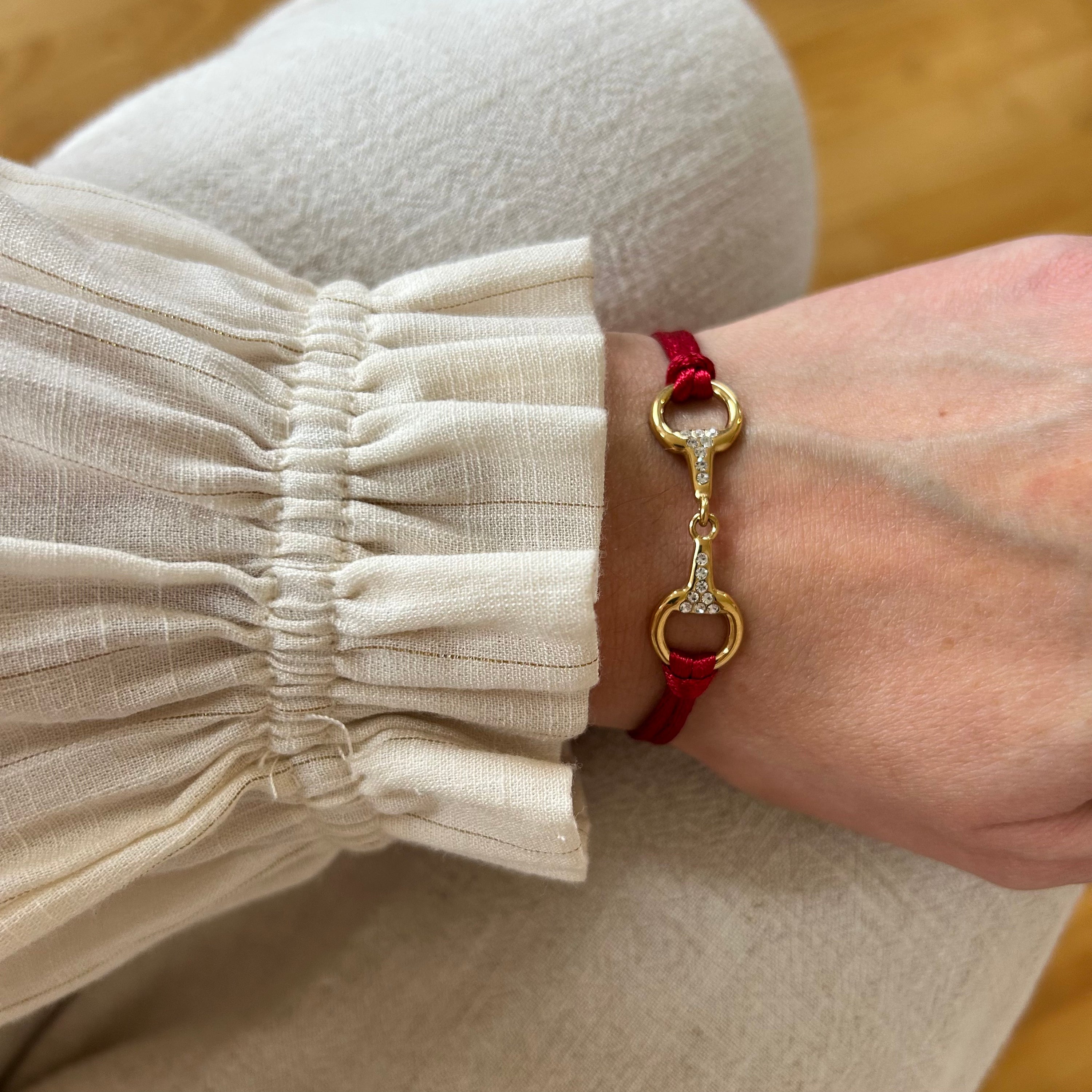 Bracelet SAM (rouge/or) - EQUESTRIAN