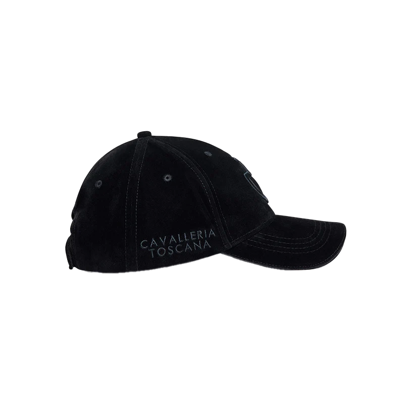 Casquette unisexe Baseball velour noir - Cavalleria Toscana