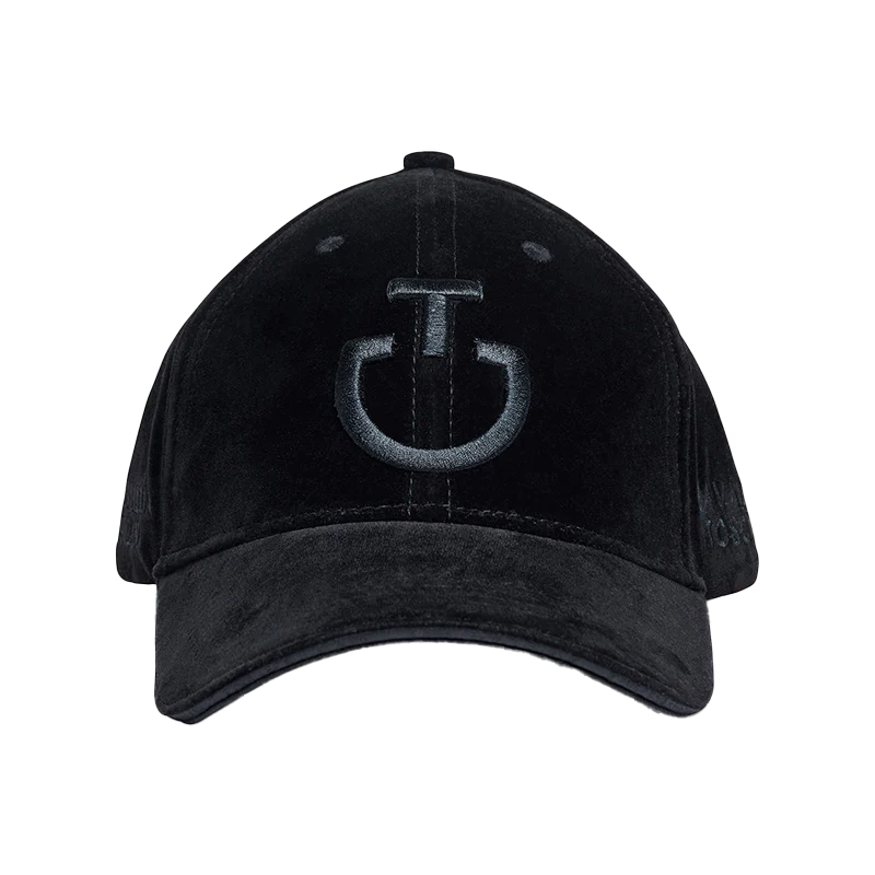 Casquette unisexe Baseball velour noir - Cavalleria Toscana