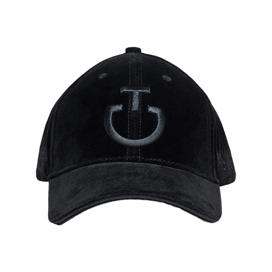 Casquette unisexe Baseball velour noir - Cavalleria Toscana