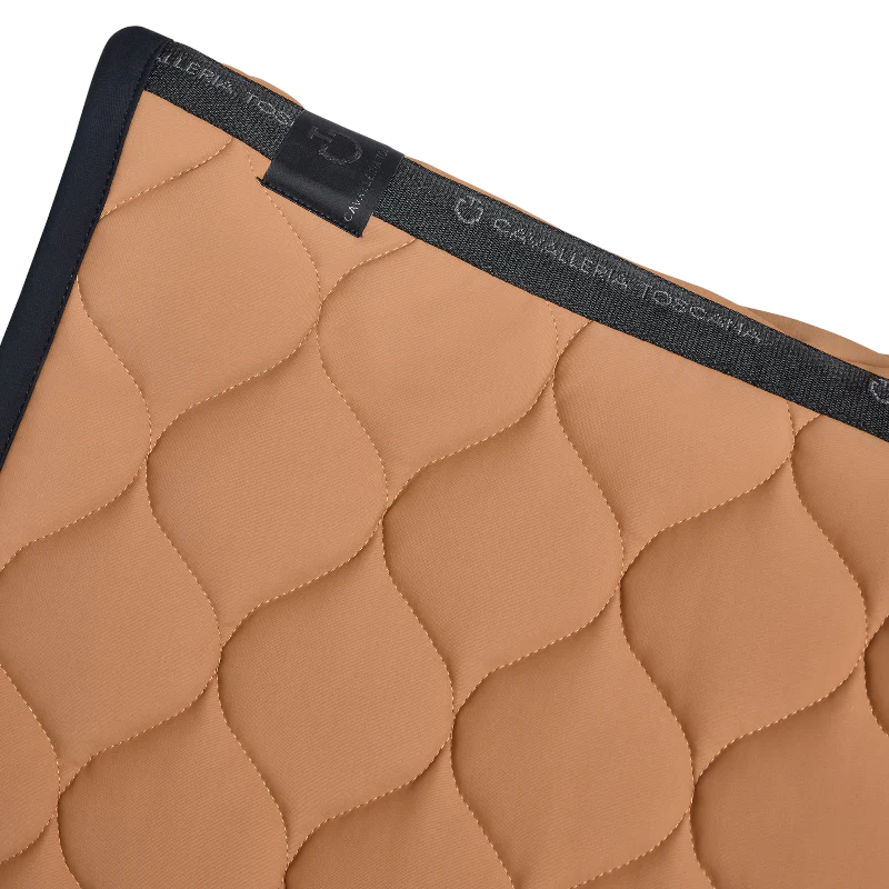 Tapis de selle New Circular Quilted Jersey Caramel - Cavalleria Toscana