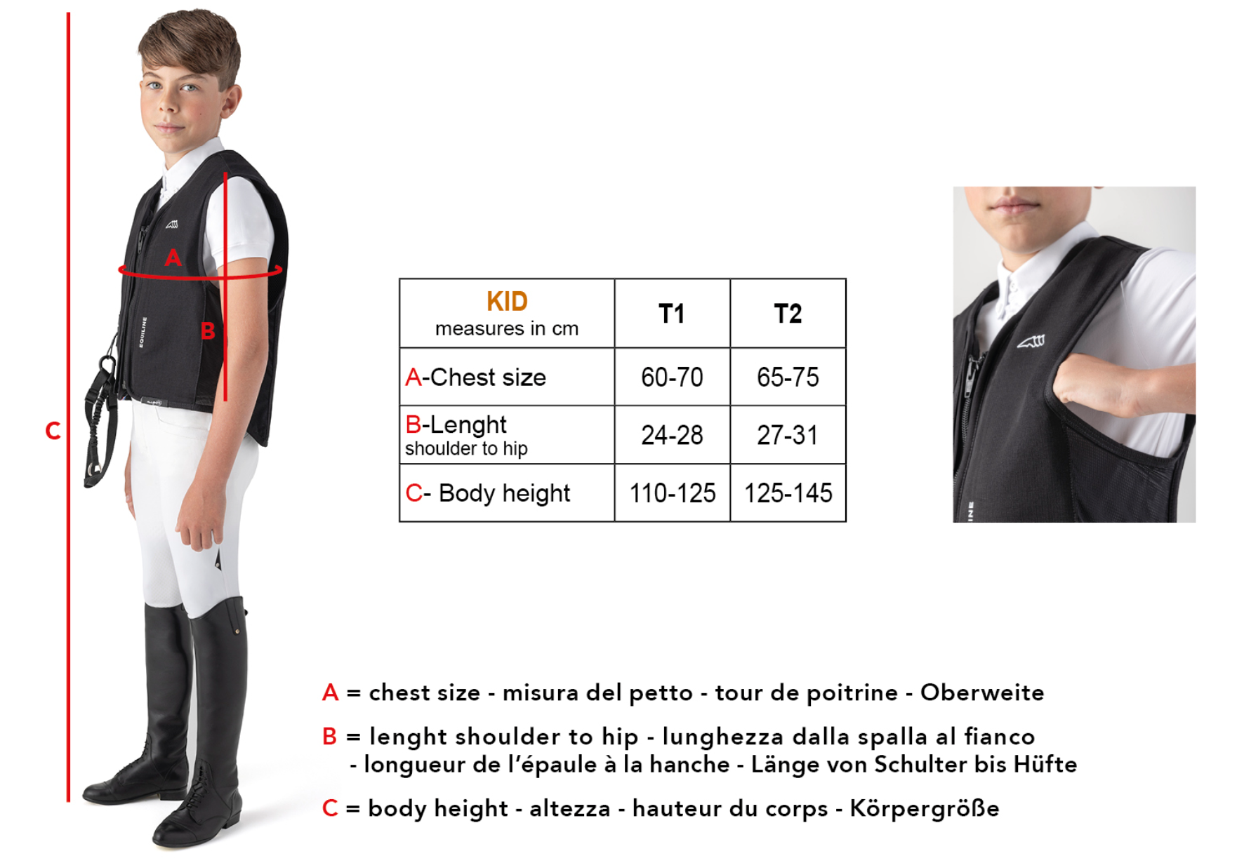 Airbag Enfant 17kg - EQUILINE