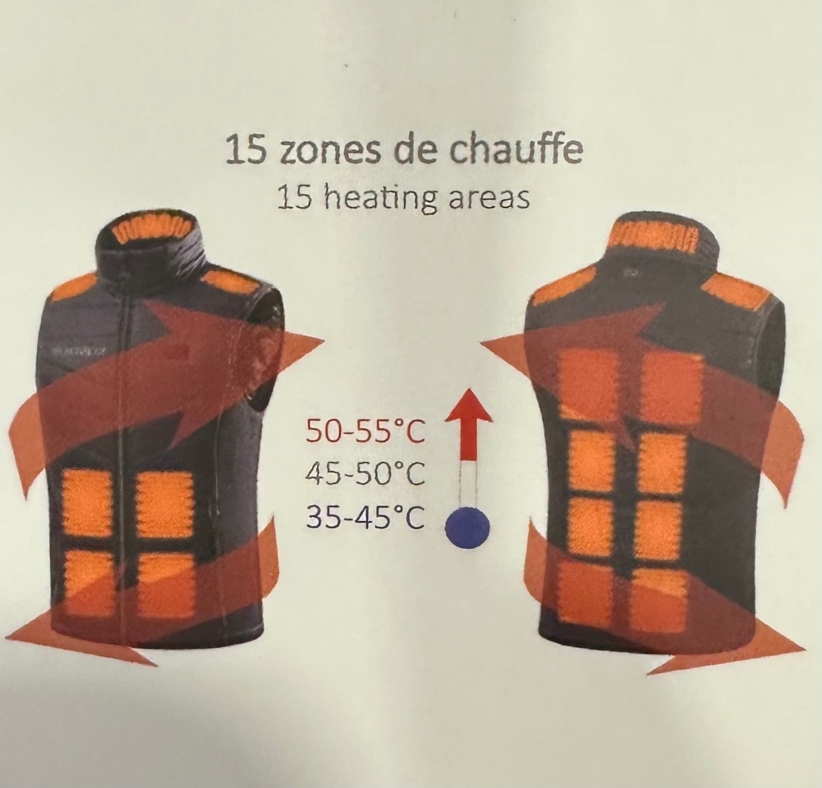Bodywarmer Chauffant Unisex ESPOO - F&C