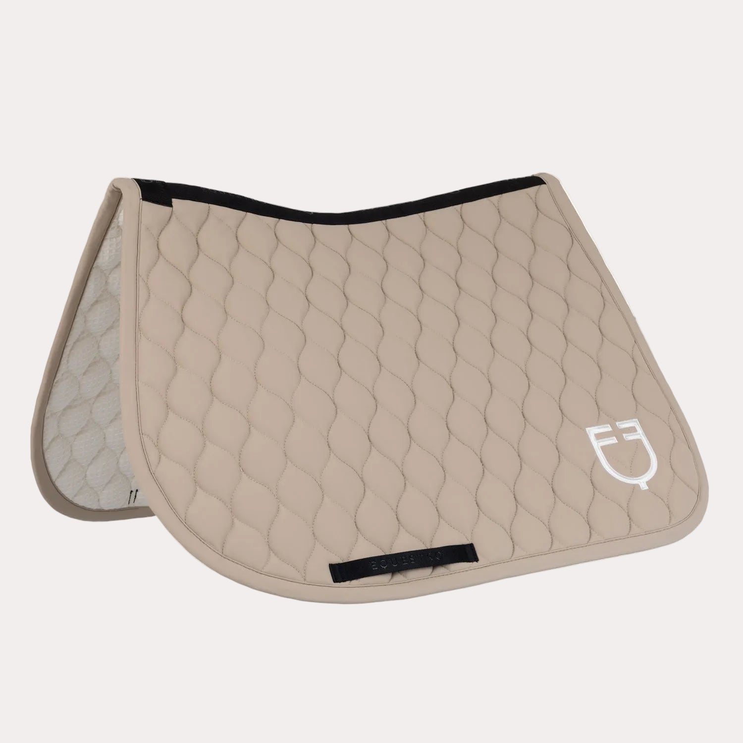 Tapis de selle de saut à double rayures en tissu technique COBBLESTONE - EQUESTRO