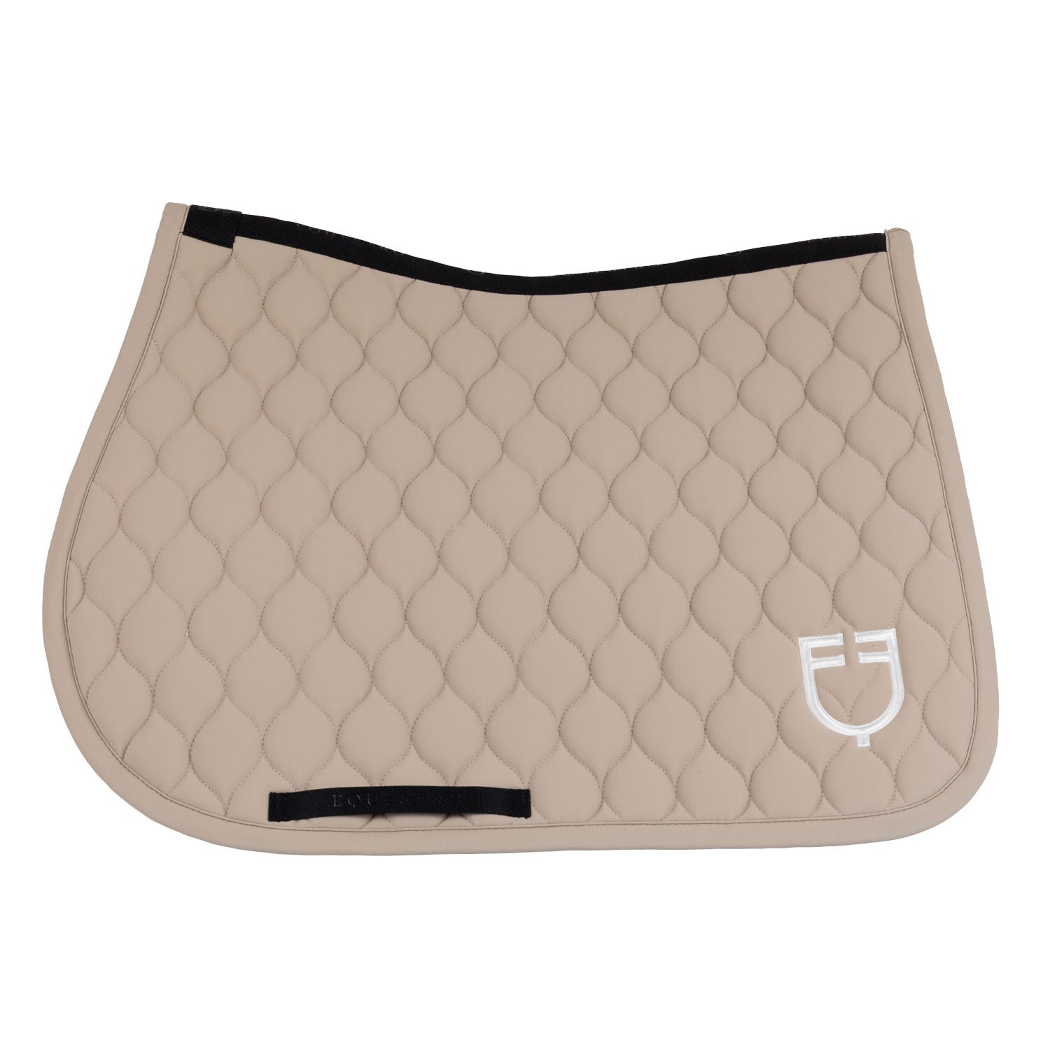 Tapis de selle de saut à double rayures en tissu technique COBBLESTONE - EQUESTRO