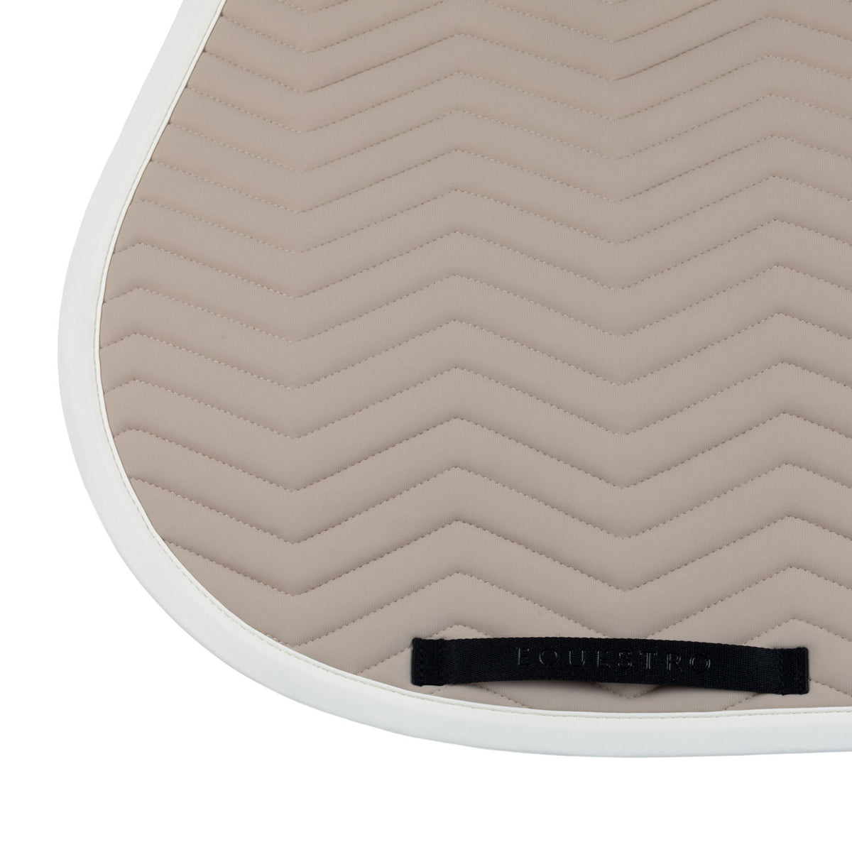 Tapis de selle de saut avec matelassage à vagues (cobblestone /antique white) - EQUESTRO