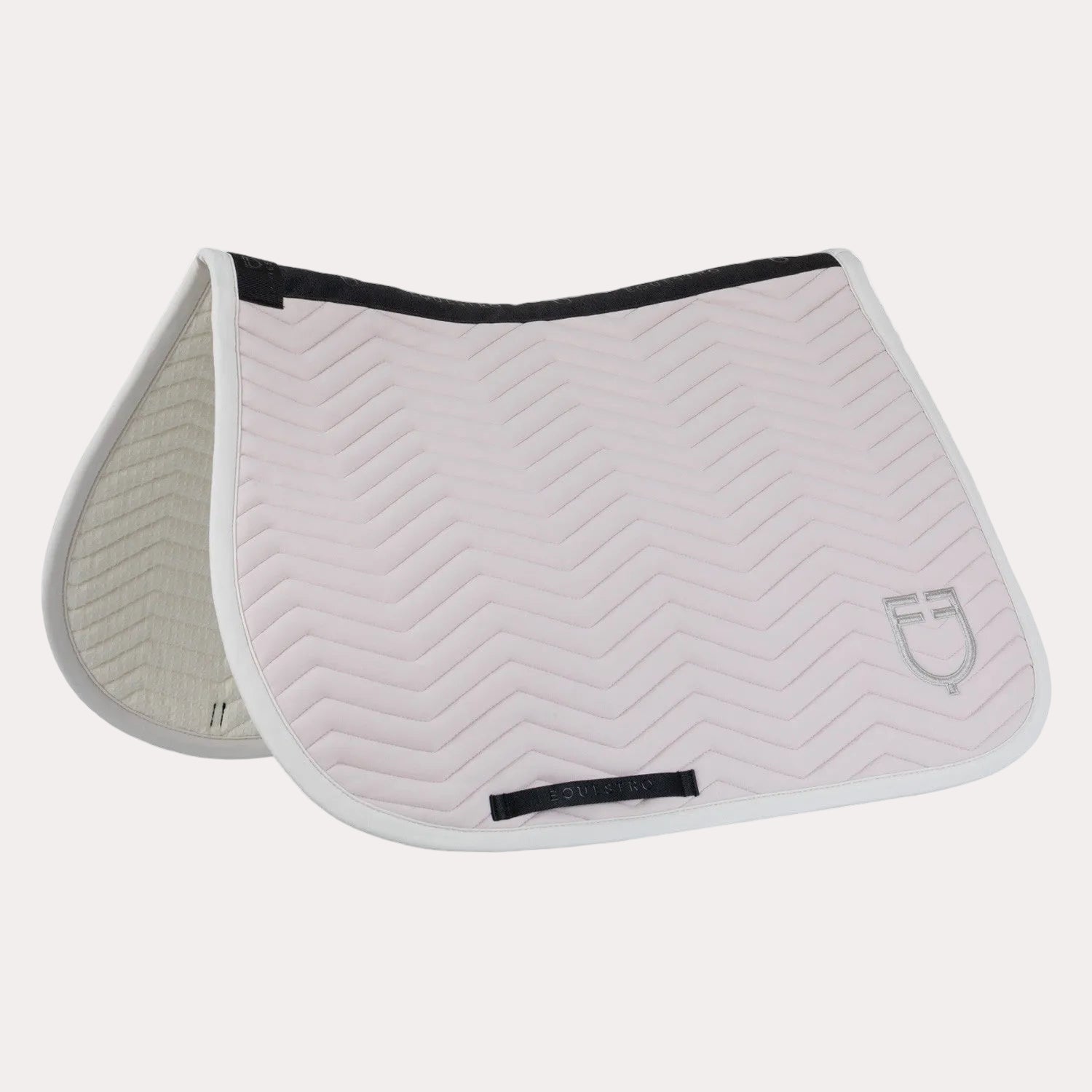 Tapis de selle de saut avec matelassage à vagues (hushed violet/white sand) - EQUESTRO