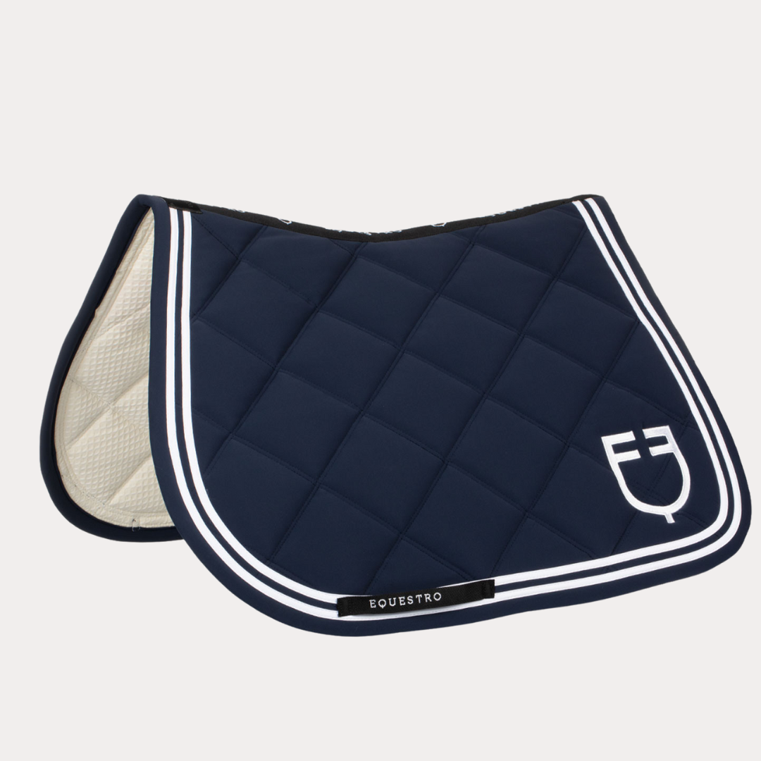 Tapis double Stripe NAVY BLAZER/WHITE - EQUESTRO