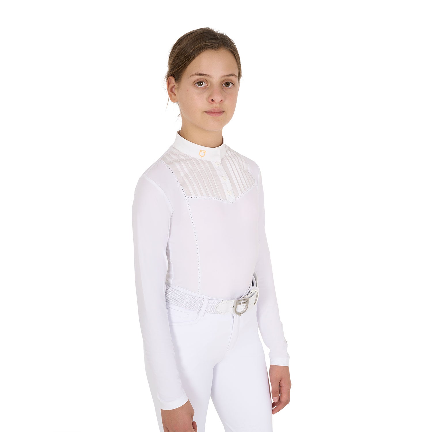 Polo fille avec strass - EQUESTRO