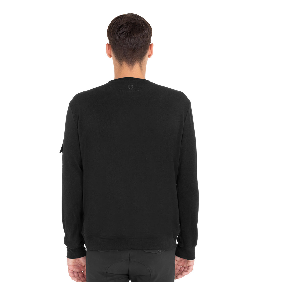 Sweat-shirt homme col rond en polaire avec poche latérale - EQUESTRO