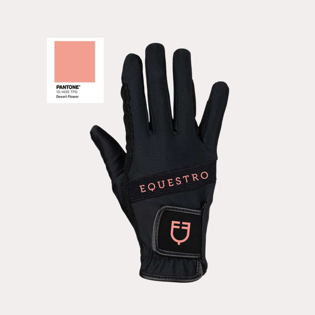 Gants en tissu technique avec logo multicolore - EQUESTRO