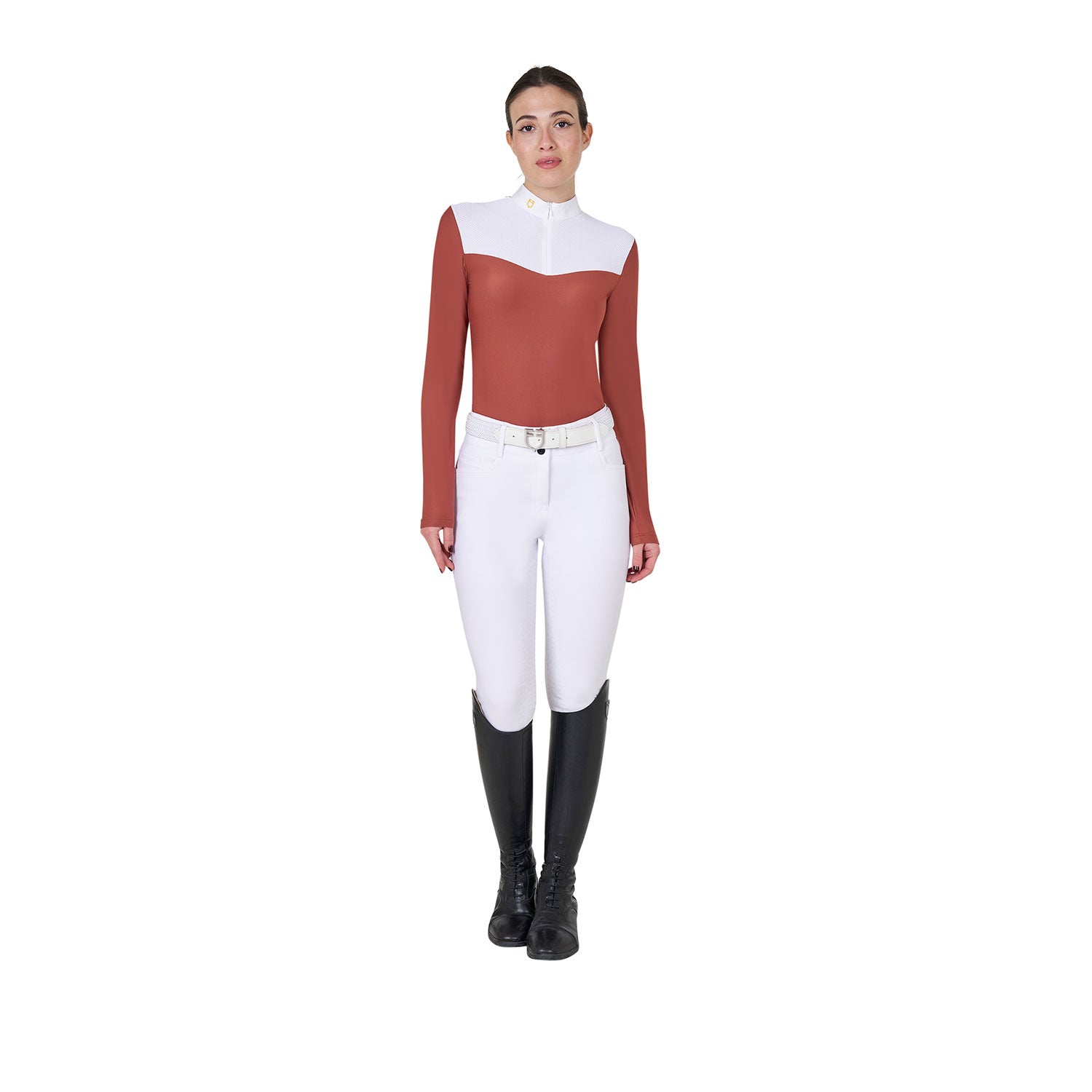 Polo de concours technique en mesh - EQUESTRO