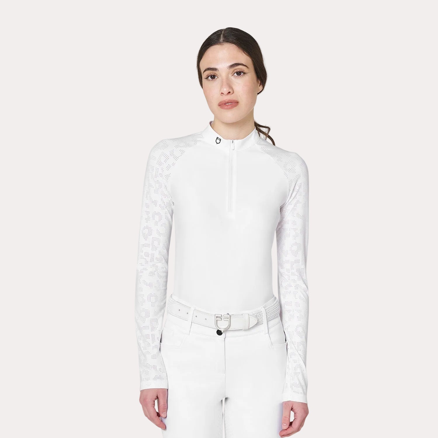 POLO FEMME SLIM FIT DE CONCOURS AVEC INSERTS EN MESH - EQUESTRO