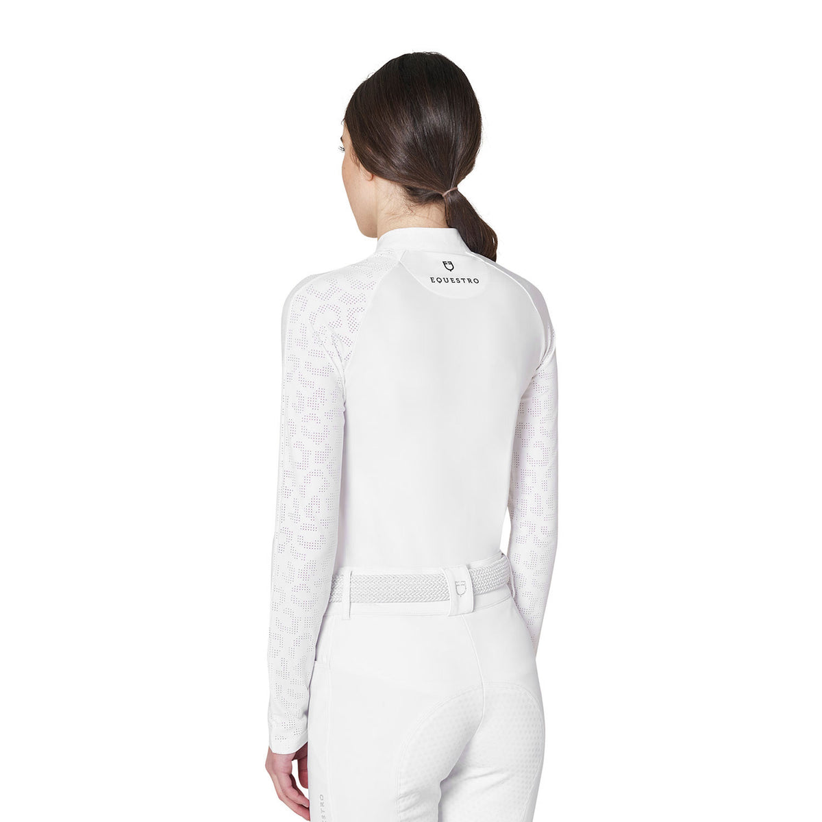 POLO FEMME SLIM FIT DE CONCOURS AVEC INSERTS EN MESH - EQUESTRO