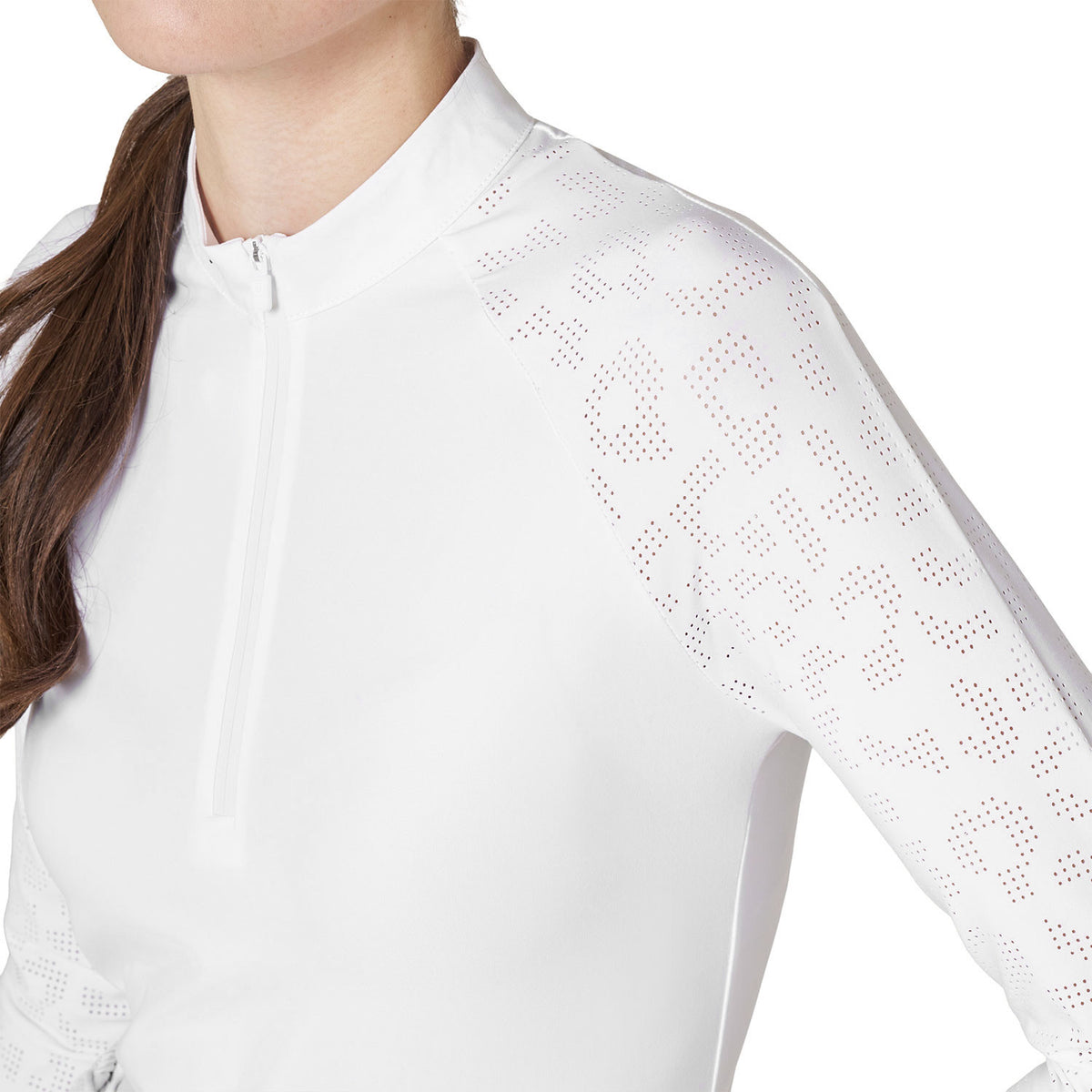 POLO FEMME SLIM FIT DE CONCOURS AVEC INSERTS EN MESH - EQUESTRO