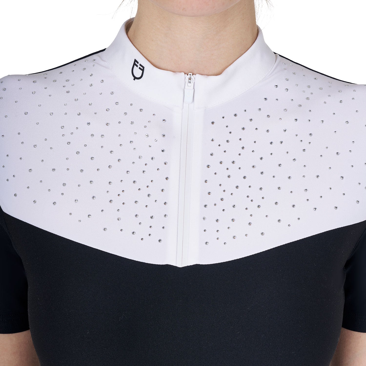 Polo manche courte avec strass - EQUESTRO