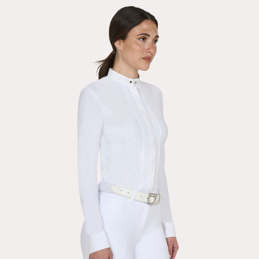 Chemise Mircromesh boutons - EQUESTRO