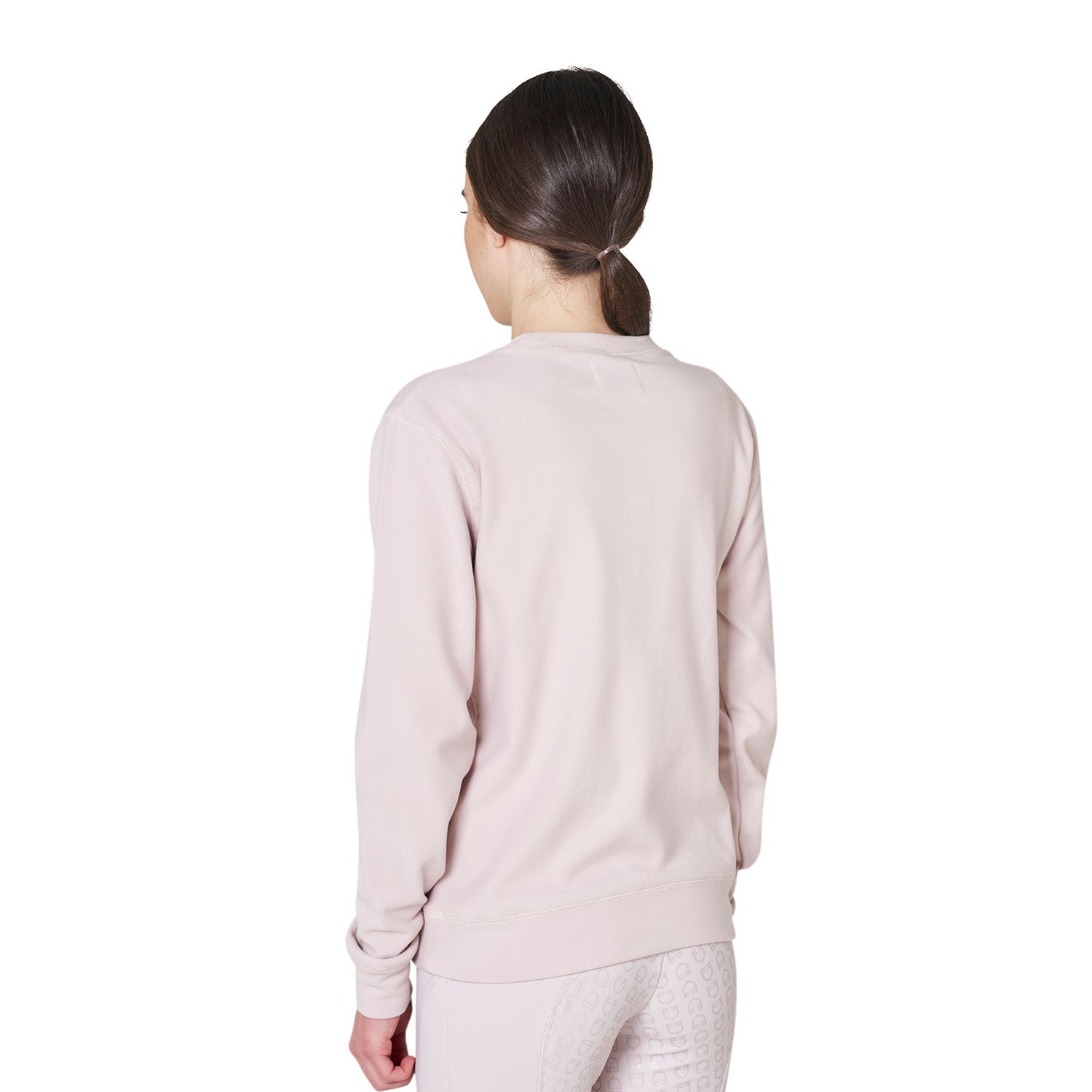 Sweat-shirt femme col rond en polaire Hushed violet - EQUESTRO