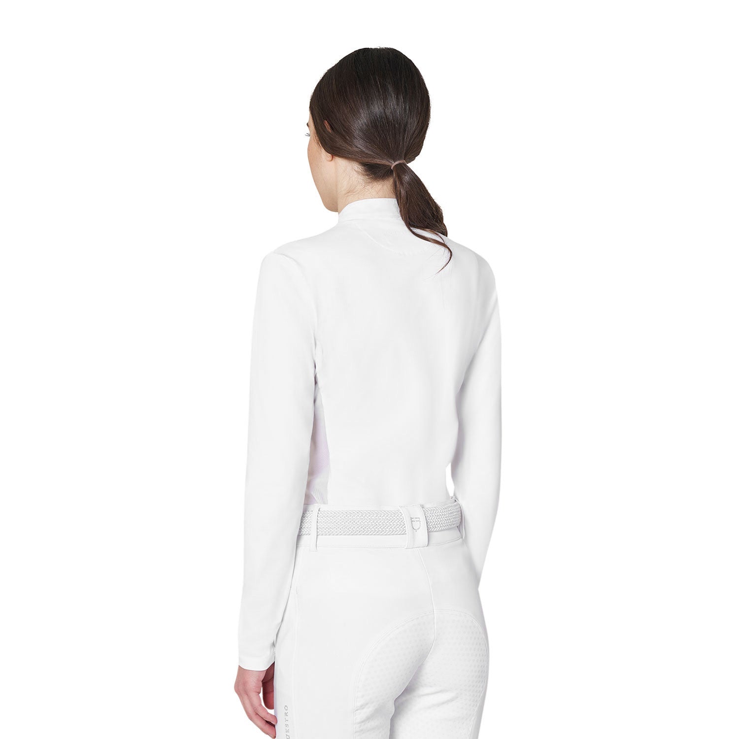 Polo de concours femme basic avec empiècements en mesh - EQUESTRO