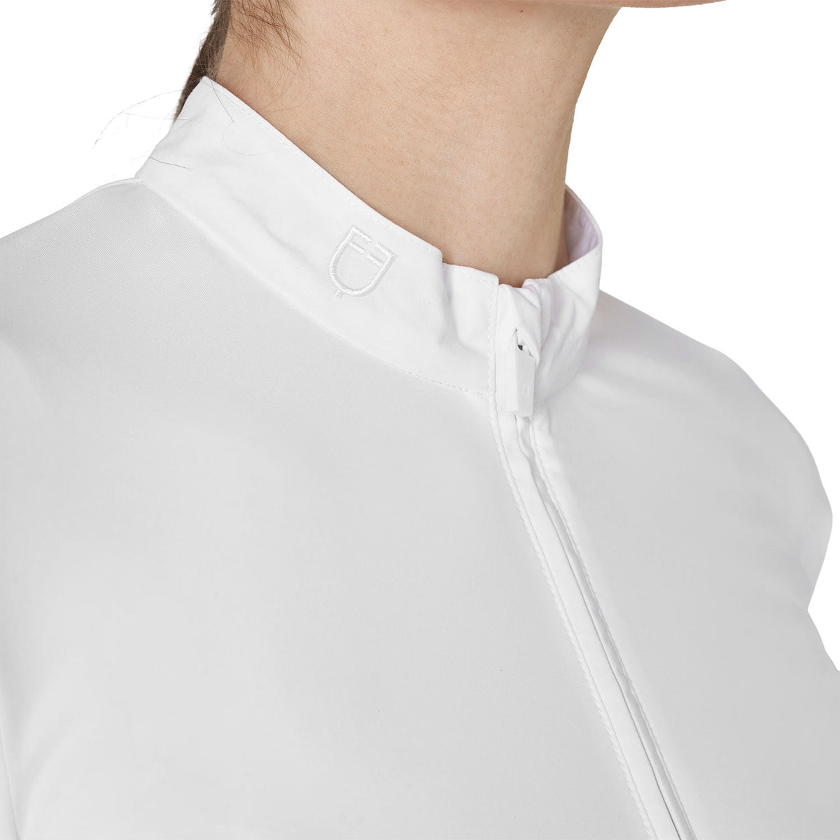 Polo de concours femme basic avec empiècements en mesh - EQUESTRO